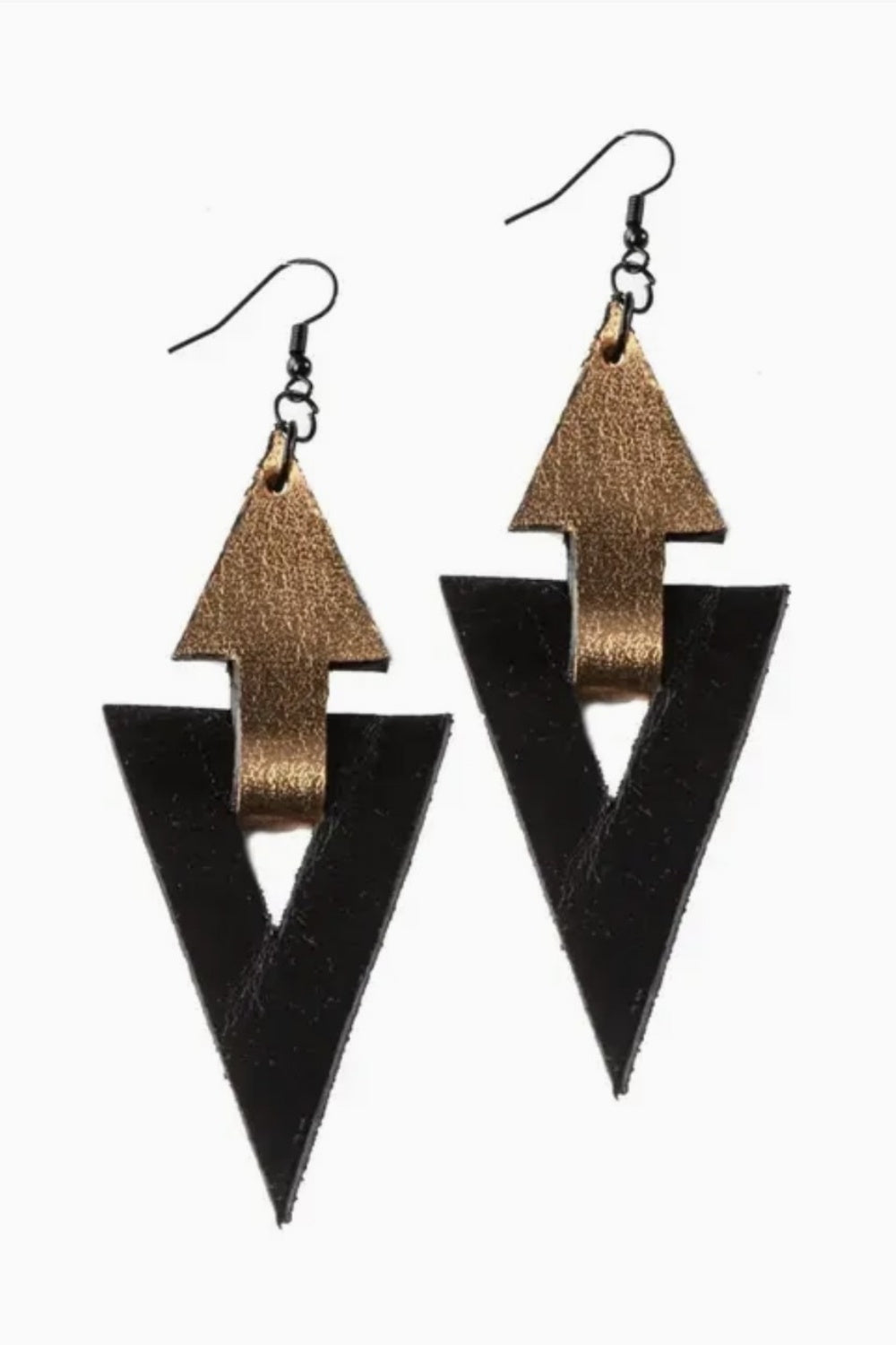THE DARK ARROW LEATHER EARRINGS