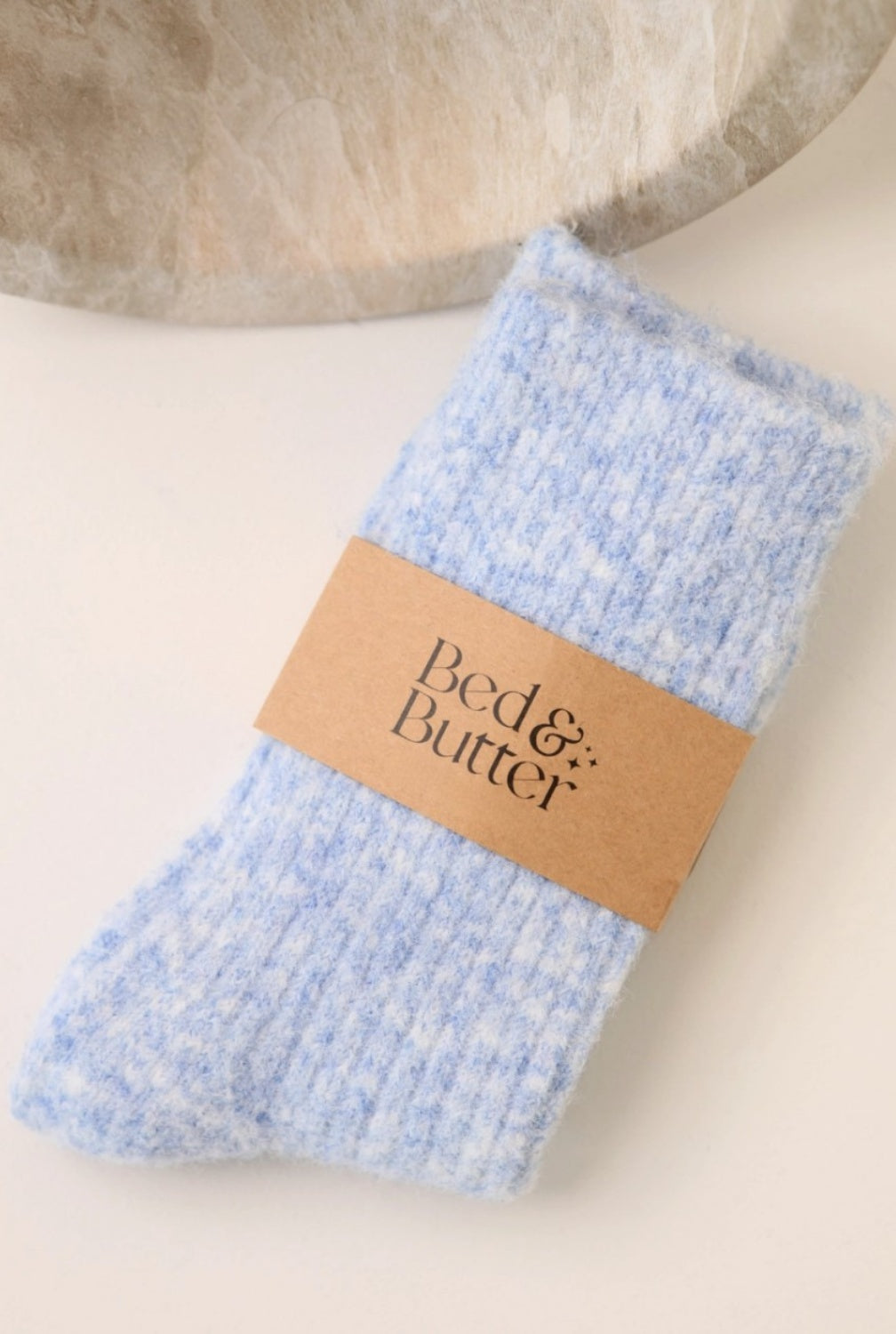 BED + BUTTER COMFIEST SOCKS BABY BLUE