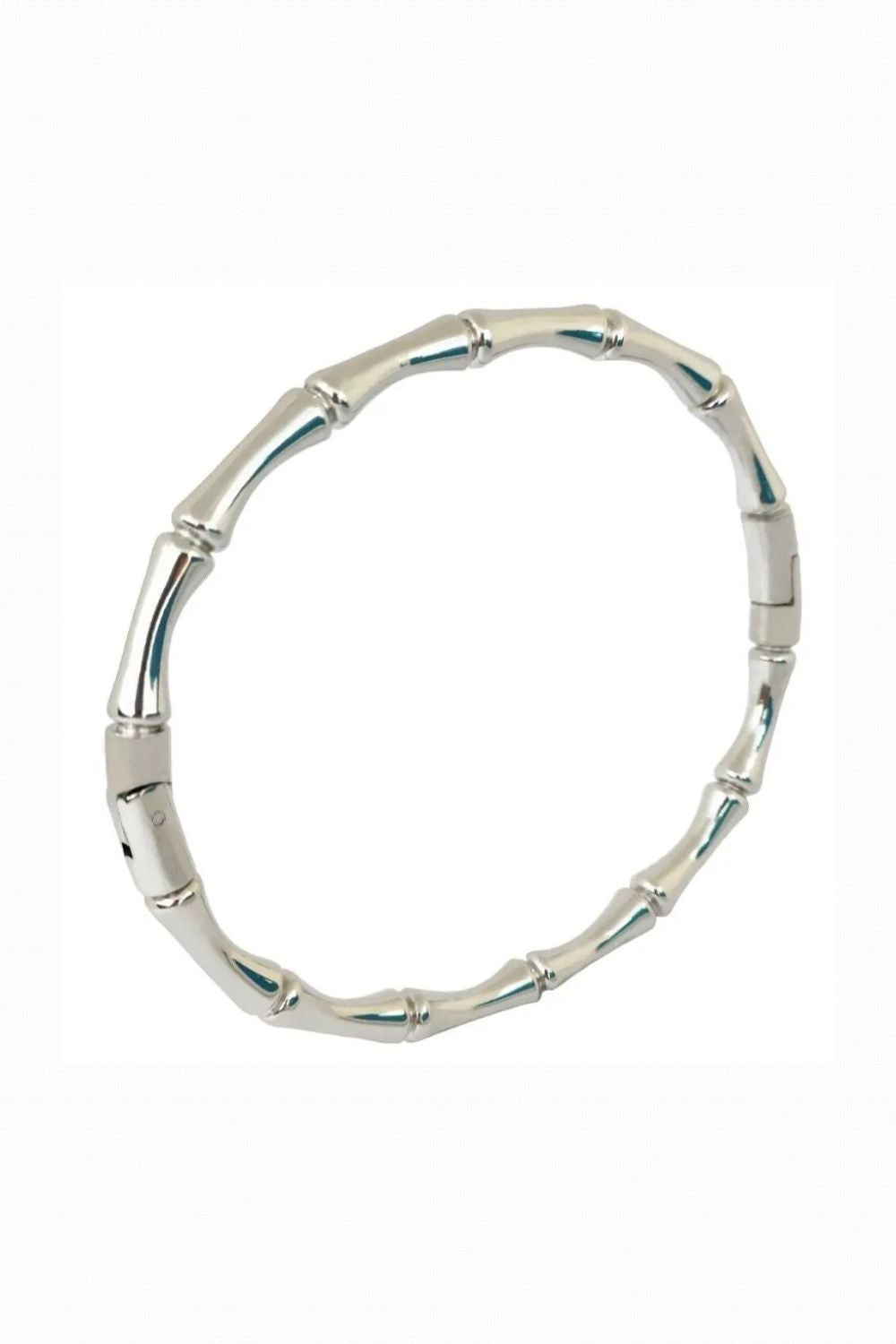 BAMBUCCI ENAMEL BANGLE SILVER