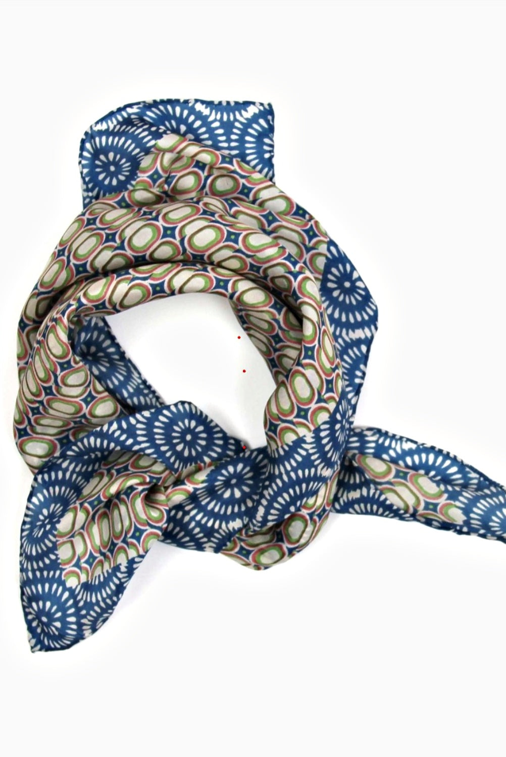 LES BELLES VAGABONDES MINI SCARF BLUE TEMPO