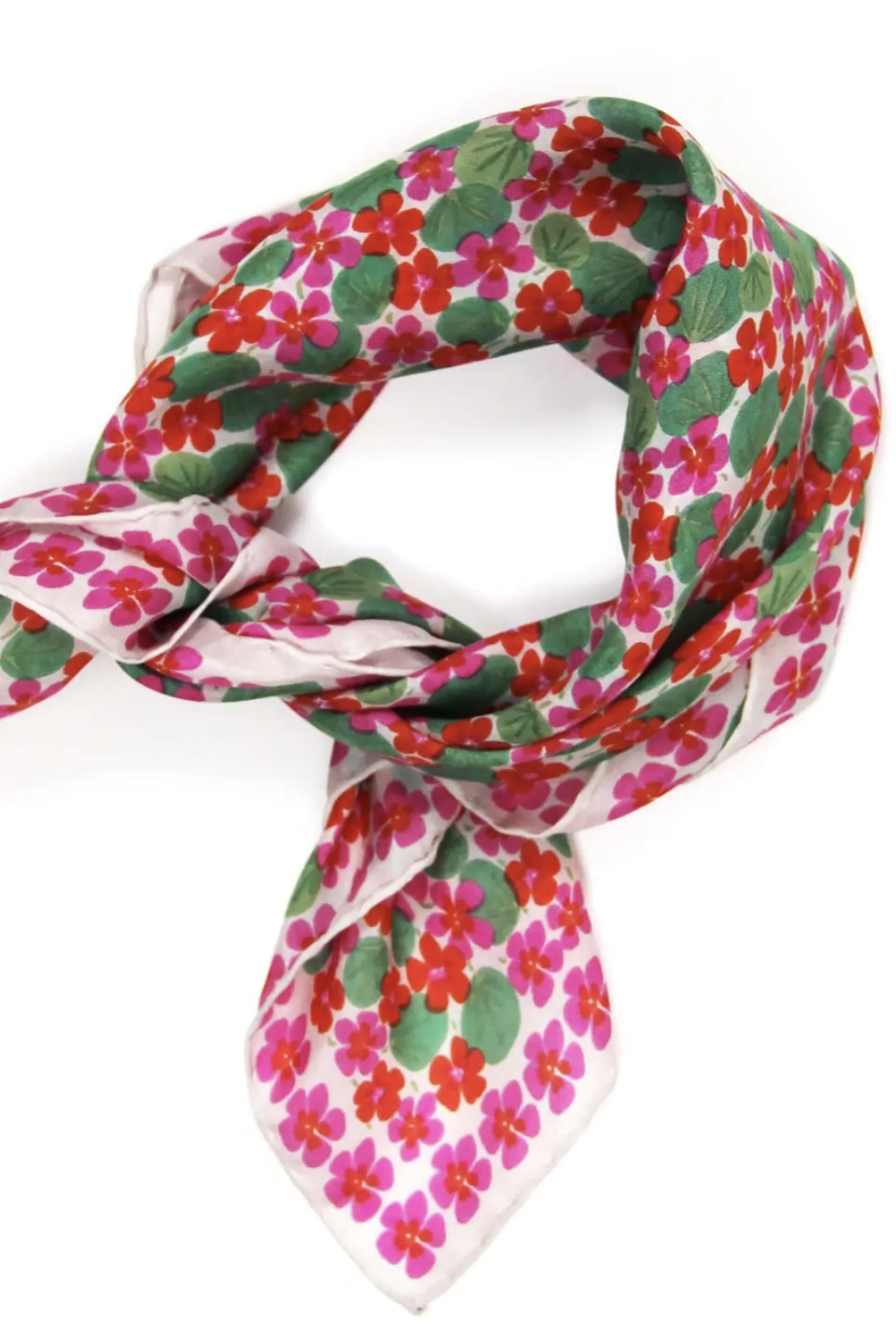 LES BELLES VAGABONDES CAPUCINE MINI SCARF FUCHSIA