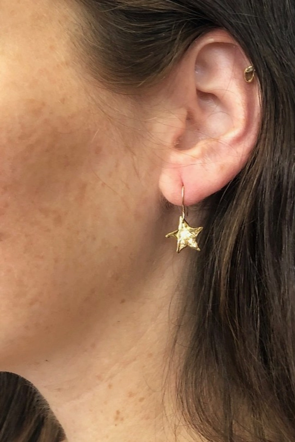 EMILIE SHAPIRO STAR CELESTIAL EARRINGS GOLD