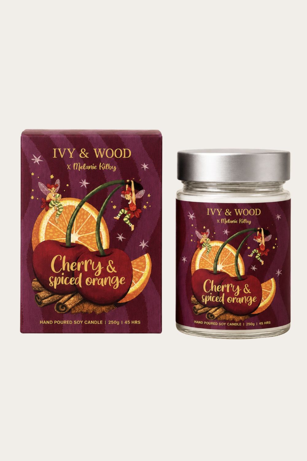 IVY + WOOD CHERRY + SPICED ORANGE CANDLE