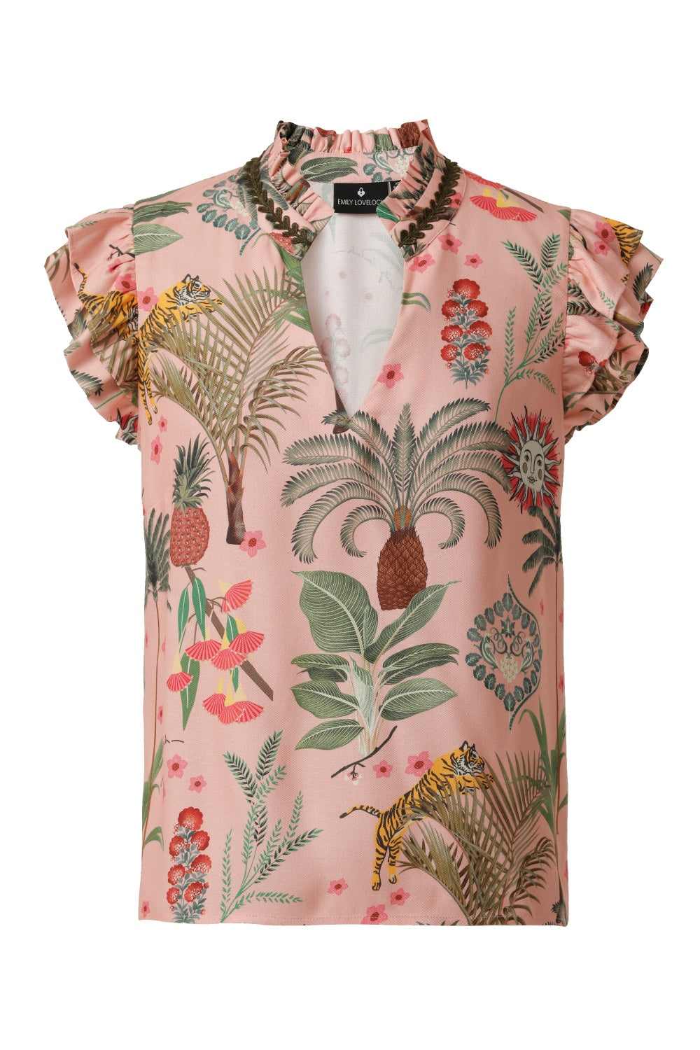 EMILY LOVELOCK MEGAN BLOUSE VEILED ROSE