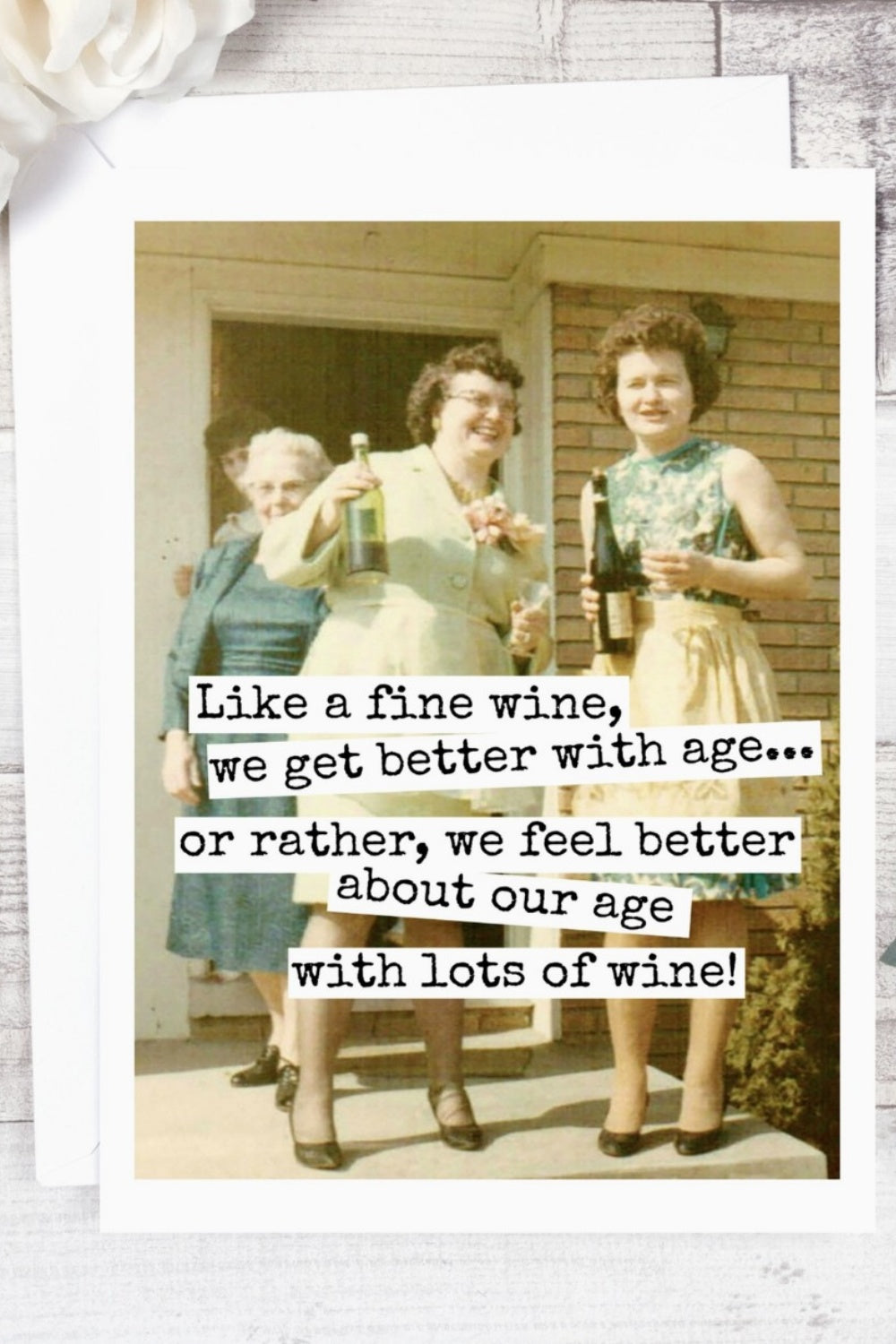 FINE WINE GREETING CARD