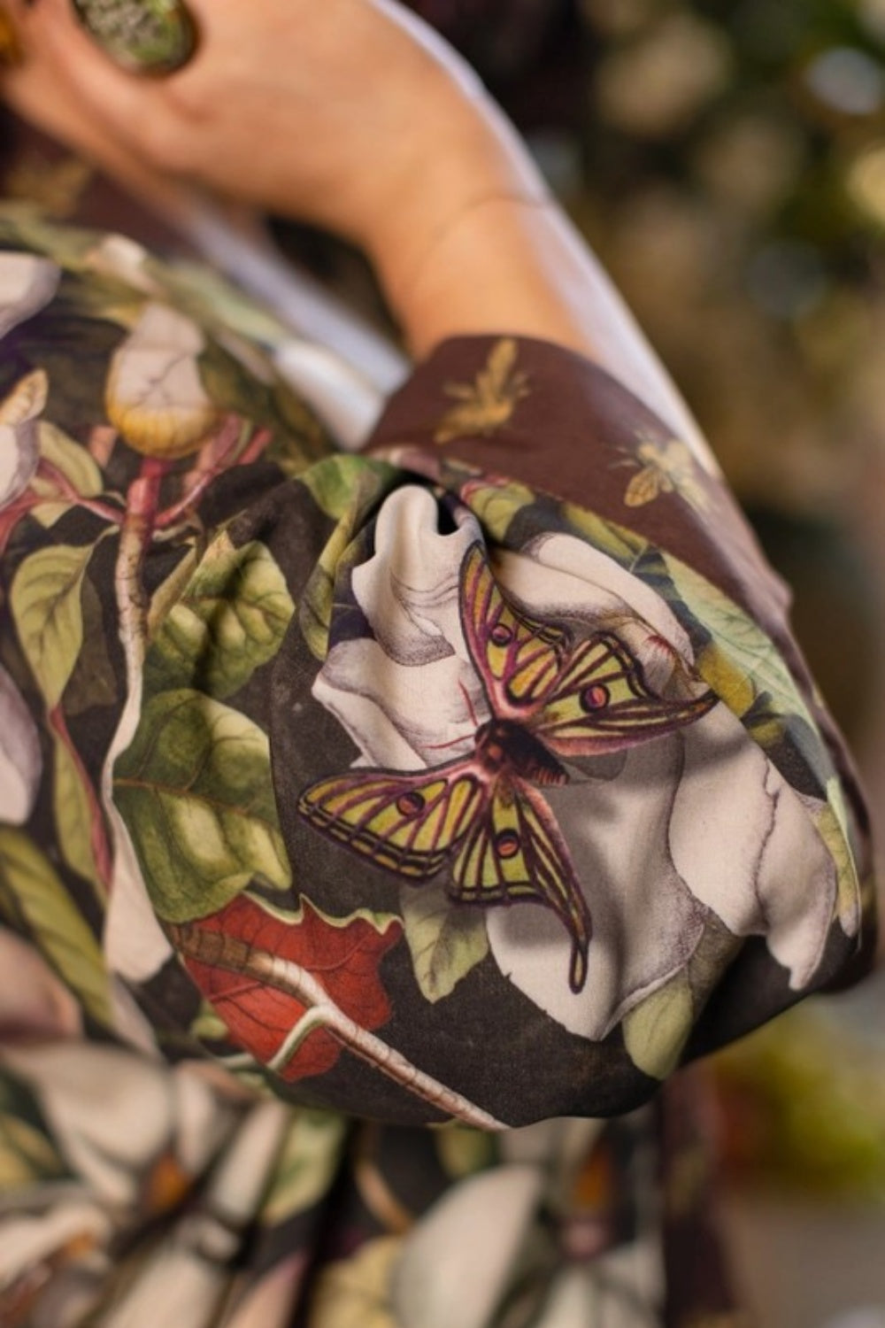 MARKET OF STARS FLEUR DE LUNE PIXIE CROPPED KIMONO