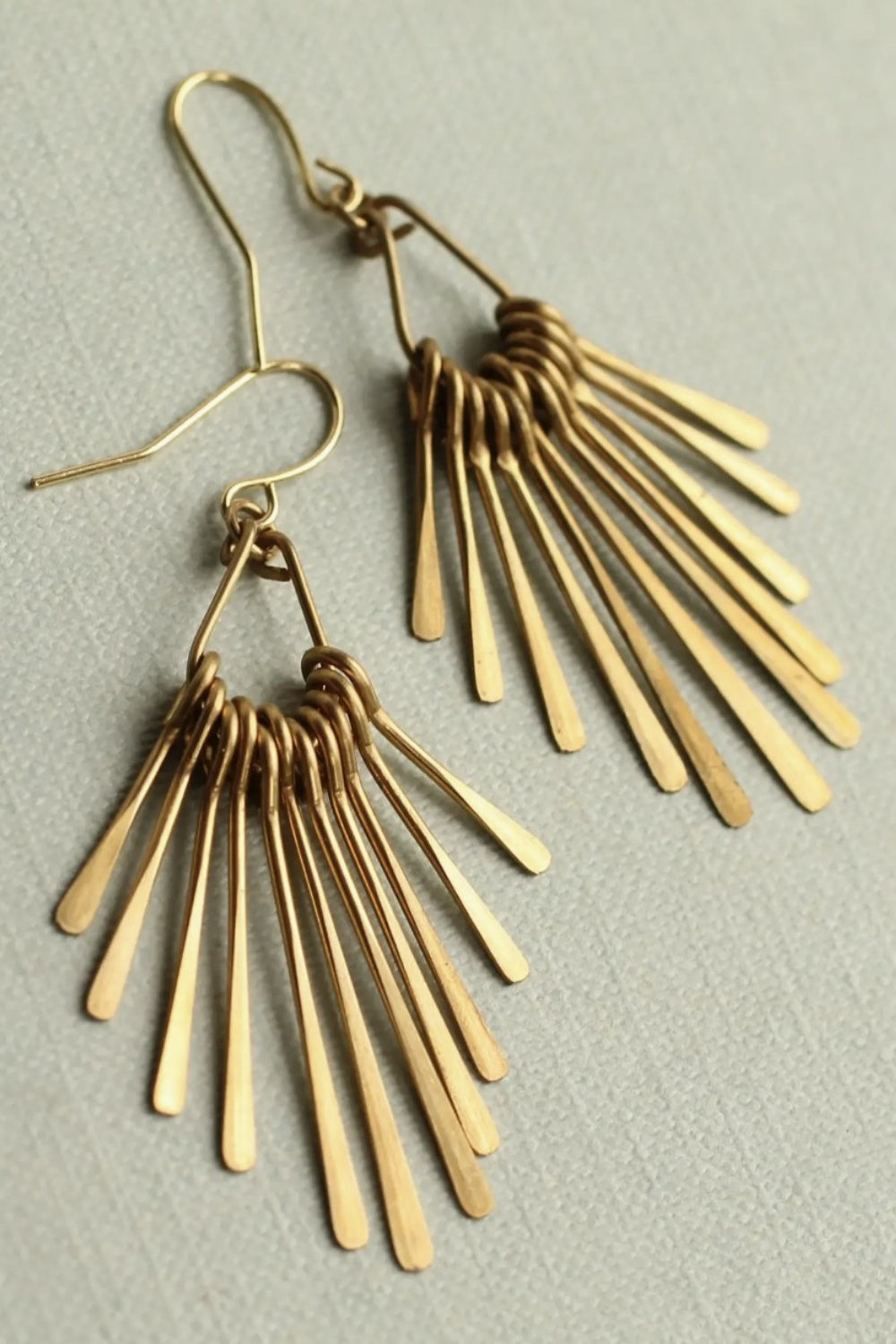 SILK PURSE ART DECO FRINGE EARRINGS