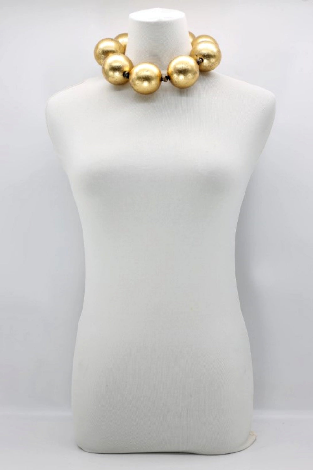 JIANHUI LONDON GIANT BEADS NECKLACE GOLD