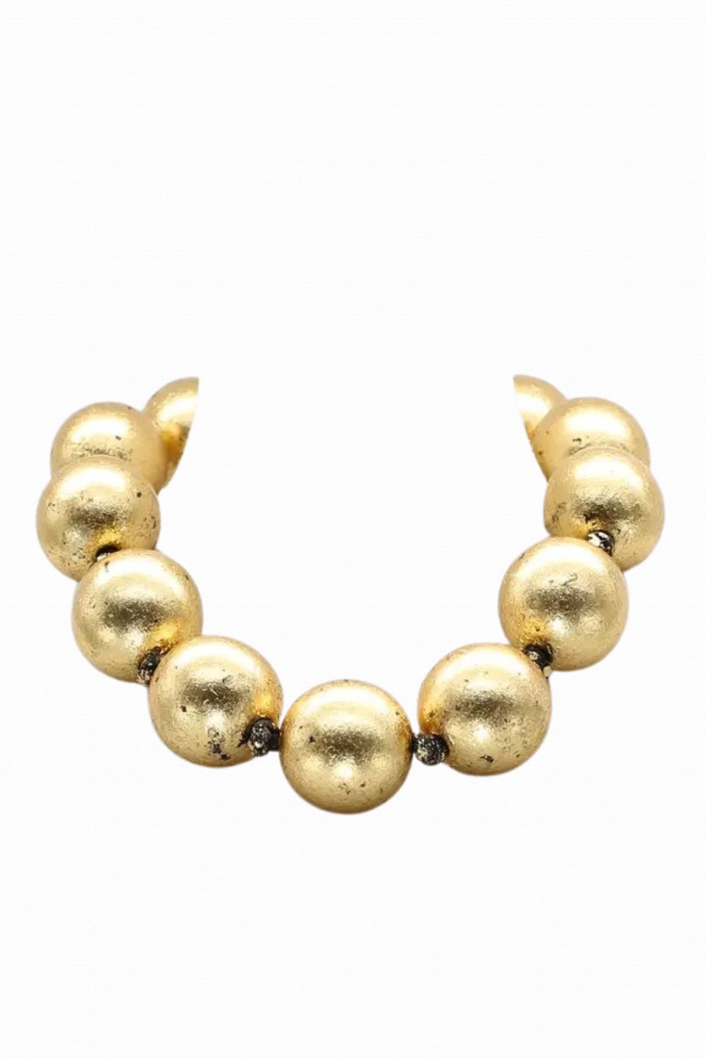 JIANHUI LONDON GIANT BEADS NECKLACE GOLD