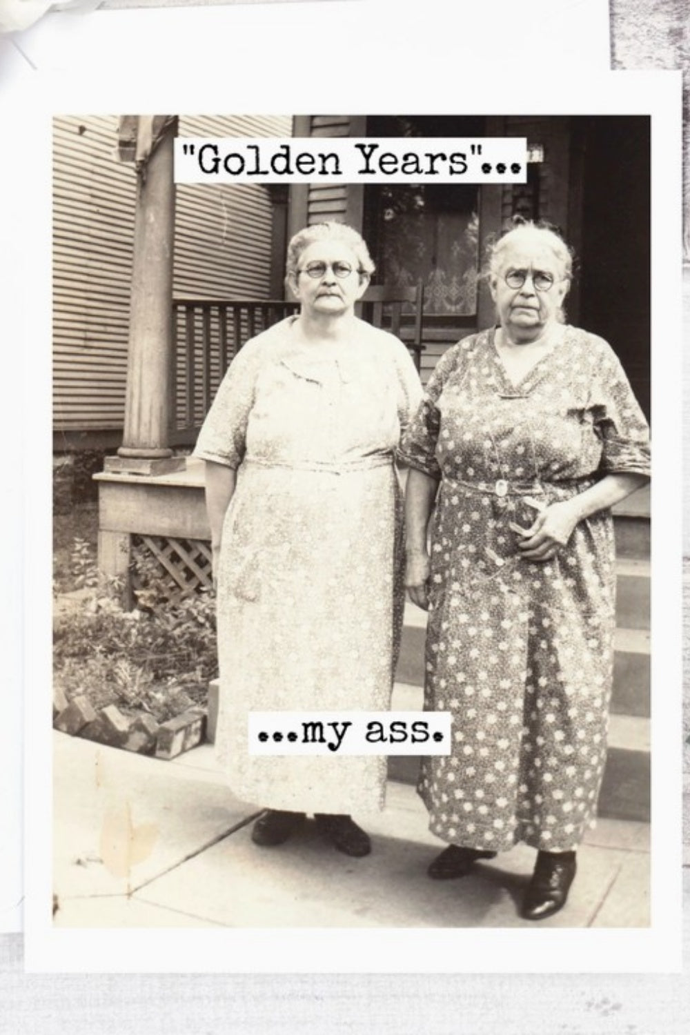 GOLDEN YEARS BIRTHDAY CARD