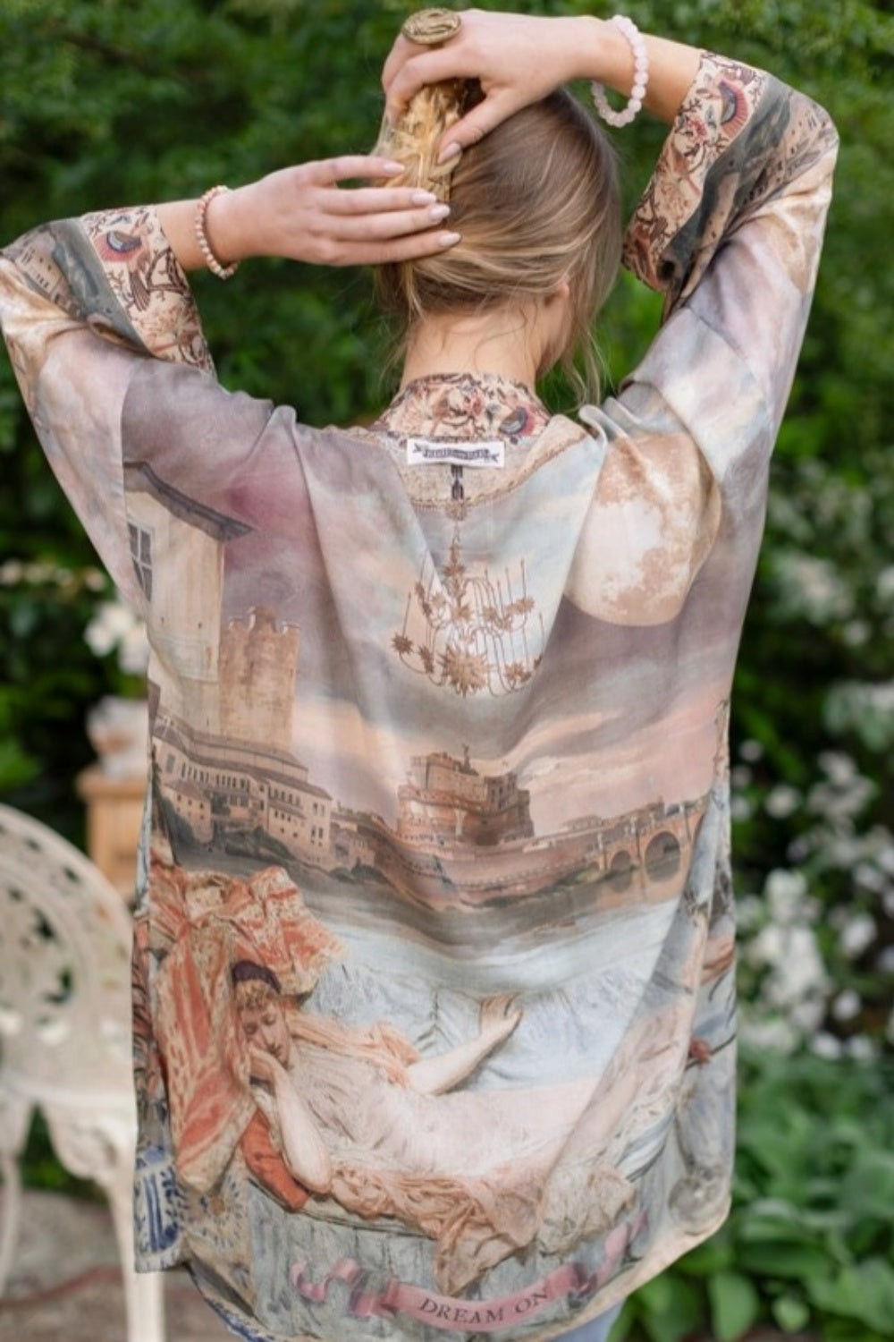 MARKET OF STARS IMAGINARIUM MATINEE MID LENGTH DUSTER BAMBOO KIMONO