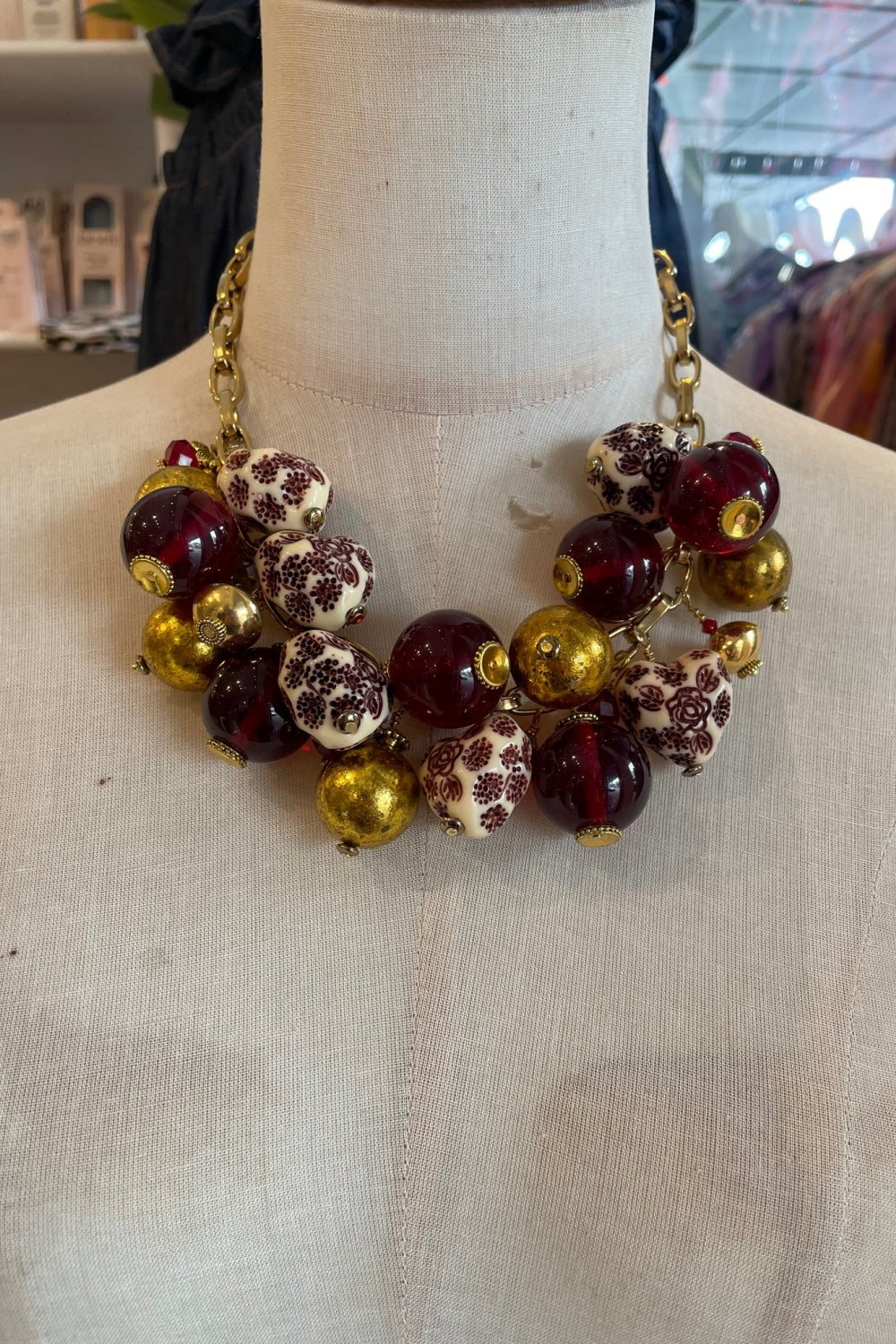 JUMBLE RUN RUBY RABBIT CHARM NECKLACE