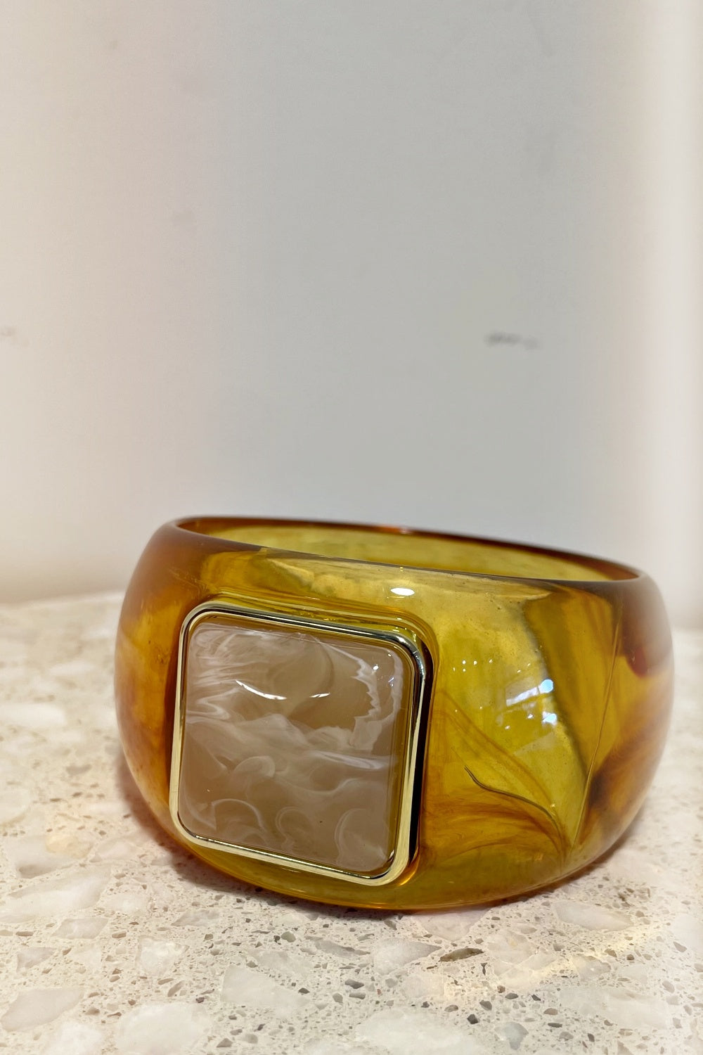 LAVA BANGLE TORTOISE + CREAM