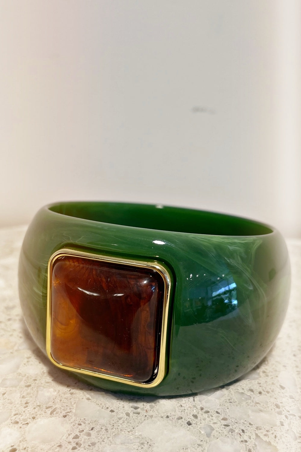 LAVA BANGLE GREEN + AMBER