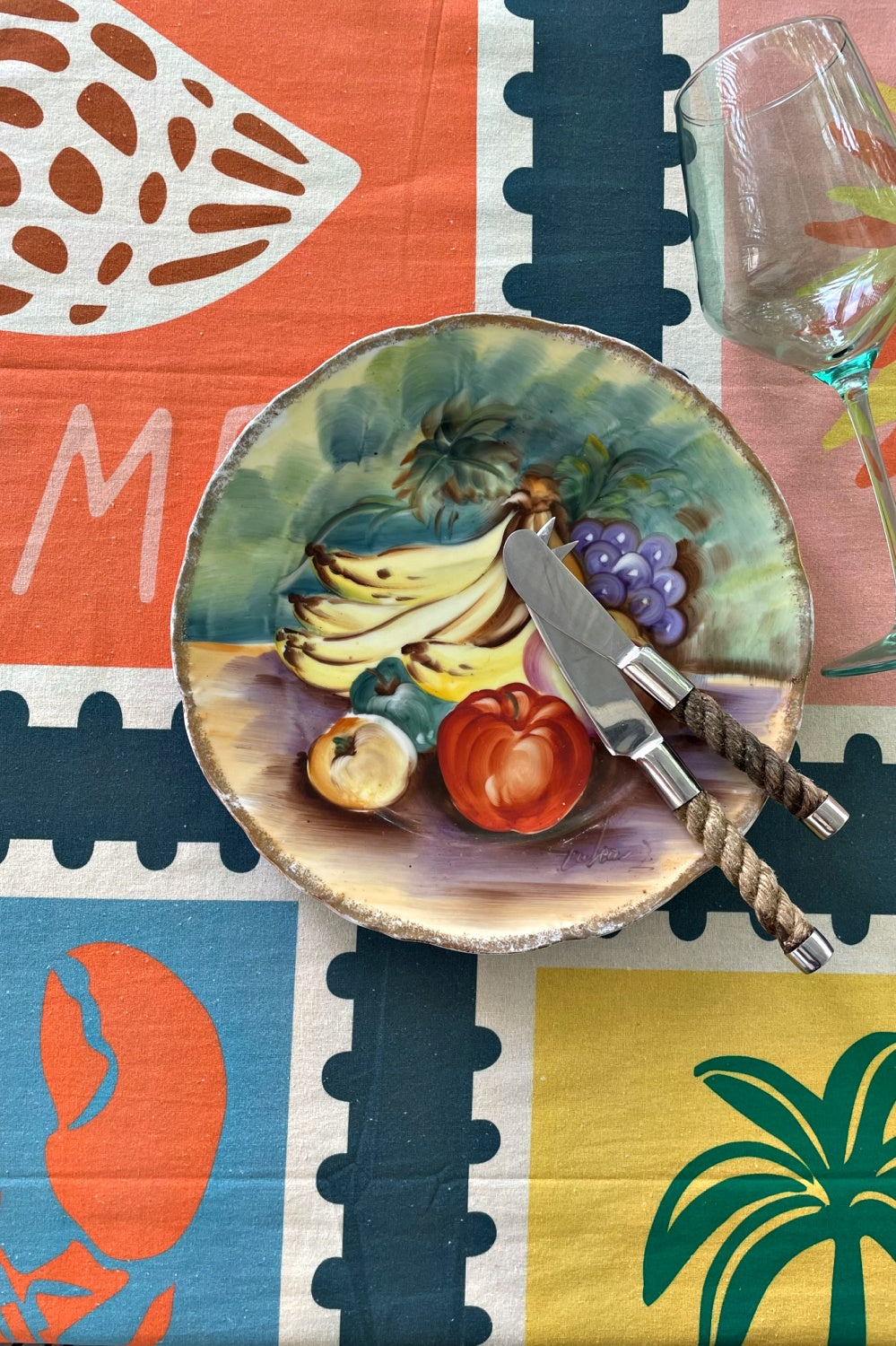 ROSELLE GREETINGS FROM SUMMER TABLECLOTH