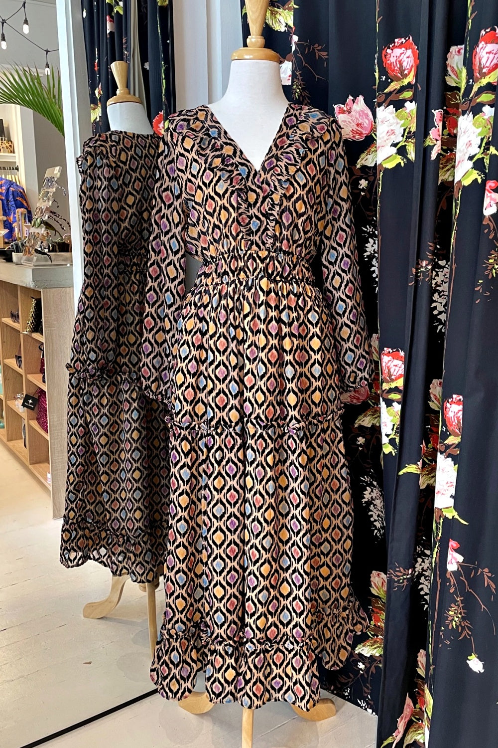 MAUDE VIVANTE SARAH DRESS GEO MOSAIC