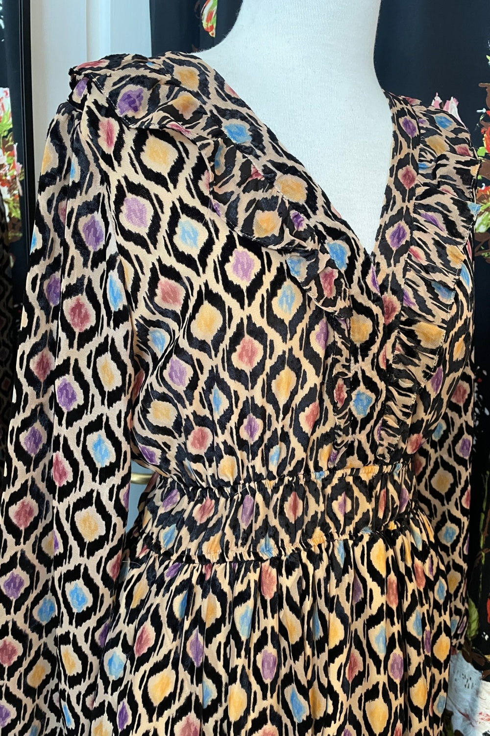 MAUDE VIVANTE SARAH DRESS GEO MOSAIC