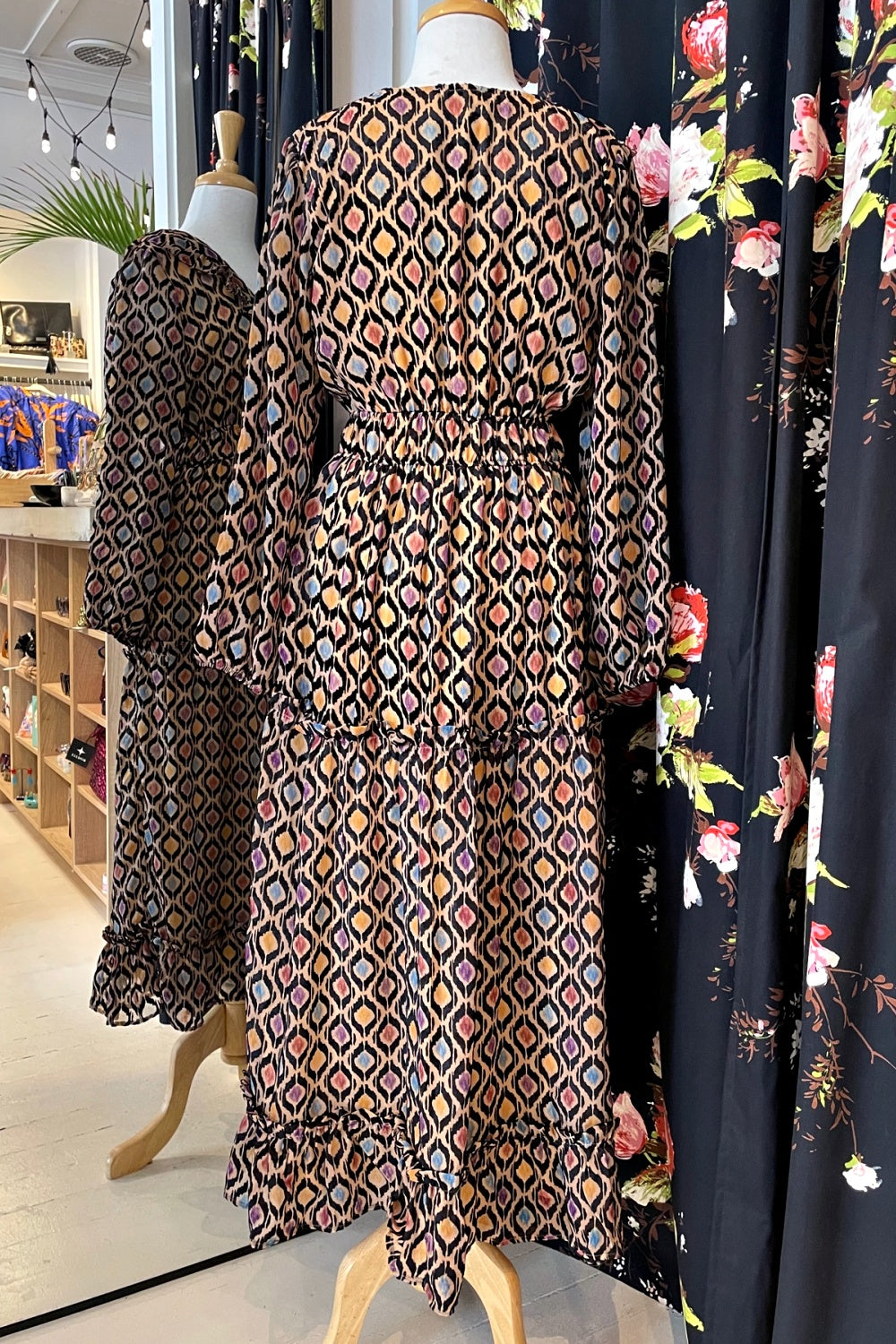 MAUDE VIVANTE SARAH DRESS GEO MOSAIC