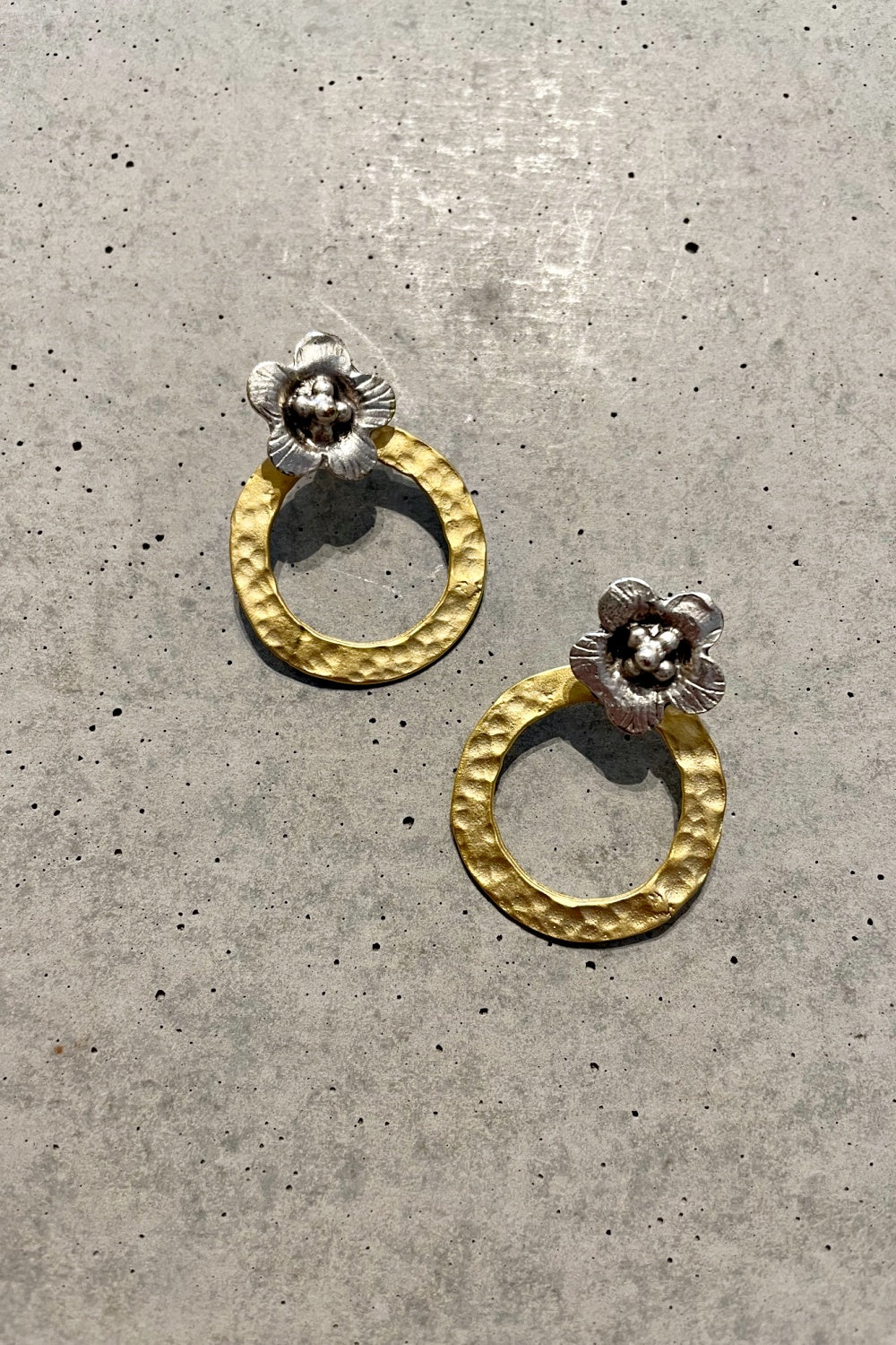 ROSA GOLD + SILVER EARRINGS
