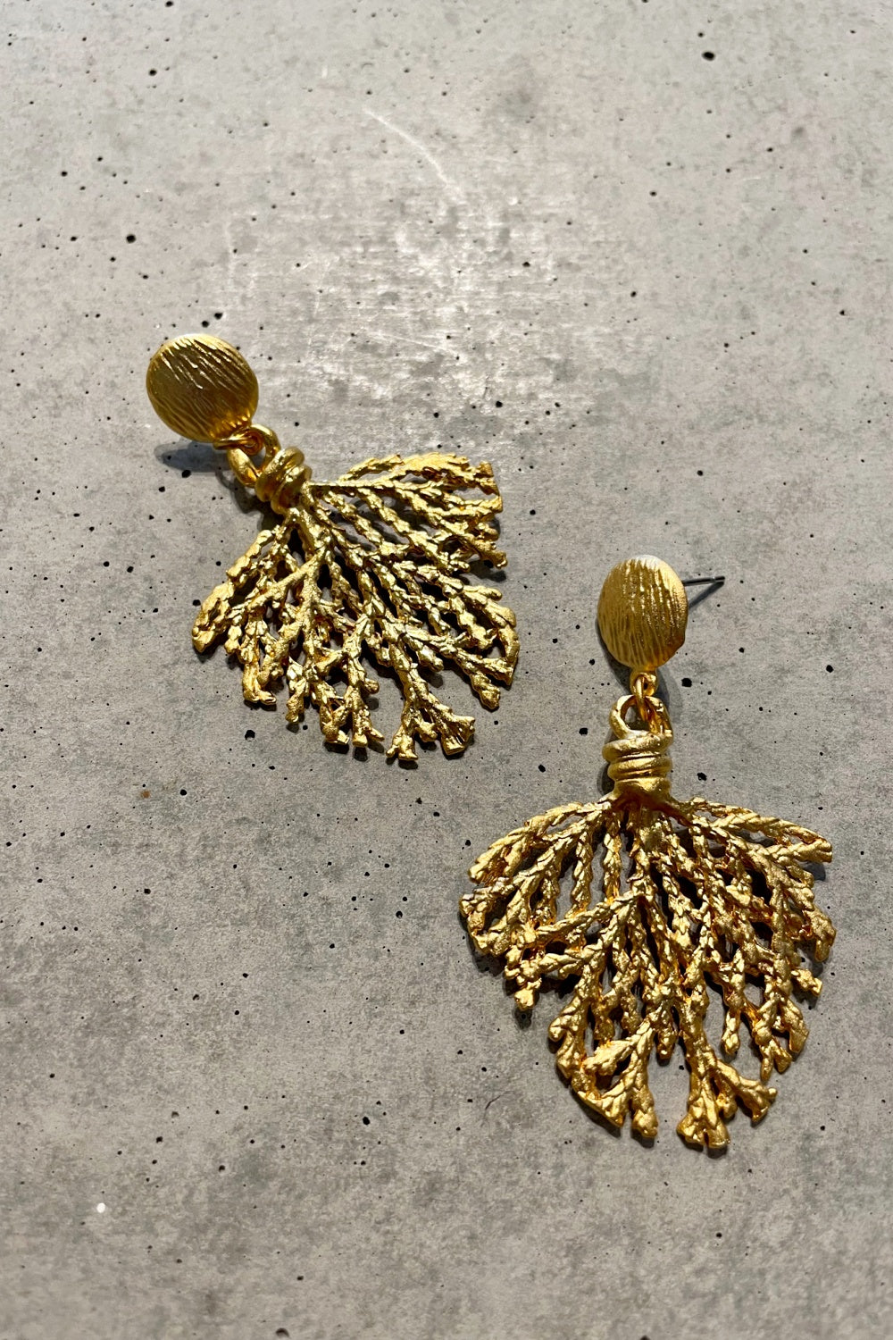 FERN GOLD EARRINGS