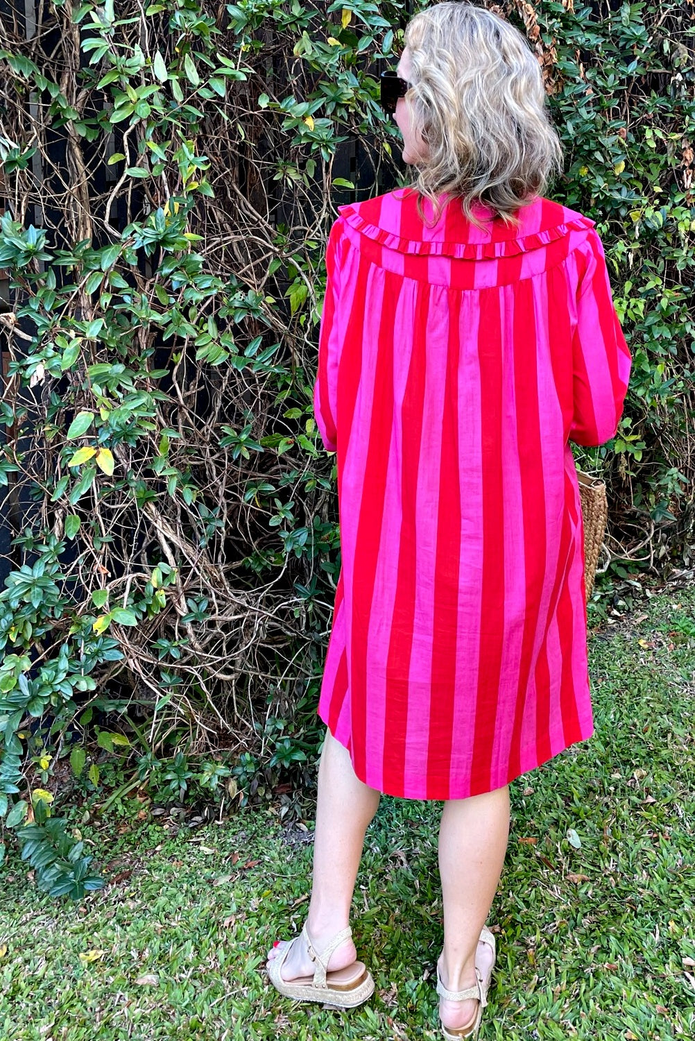 ROSELLE LALA DRESS RED + PINK