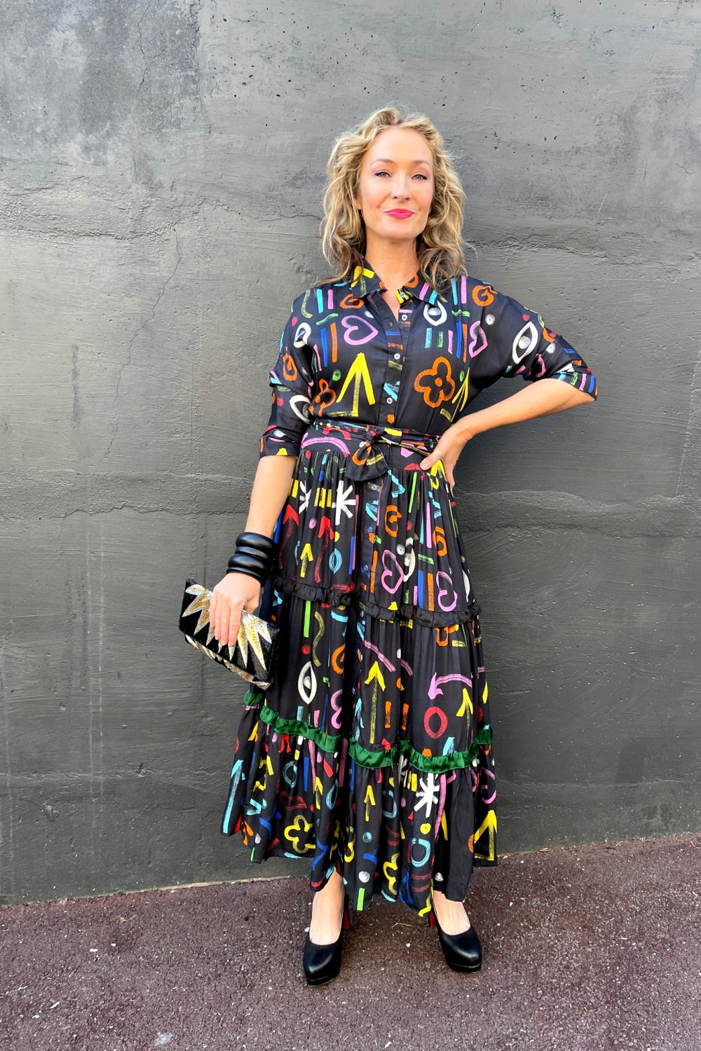 ROSELLE TIERED SHIRTMAKER GEMSTONE