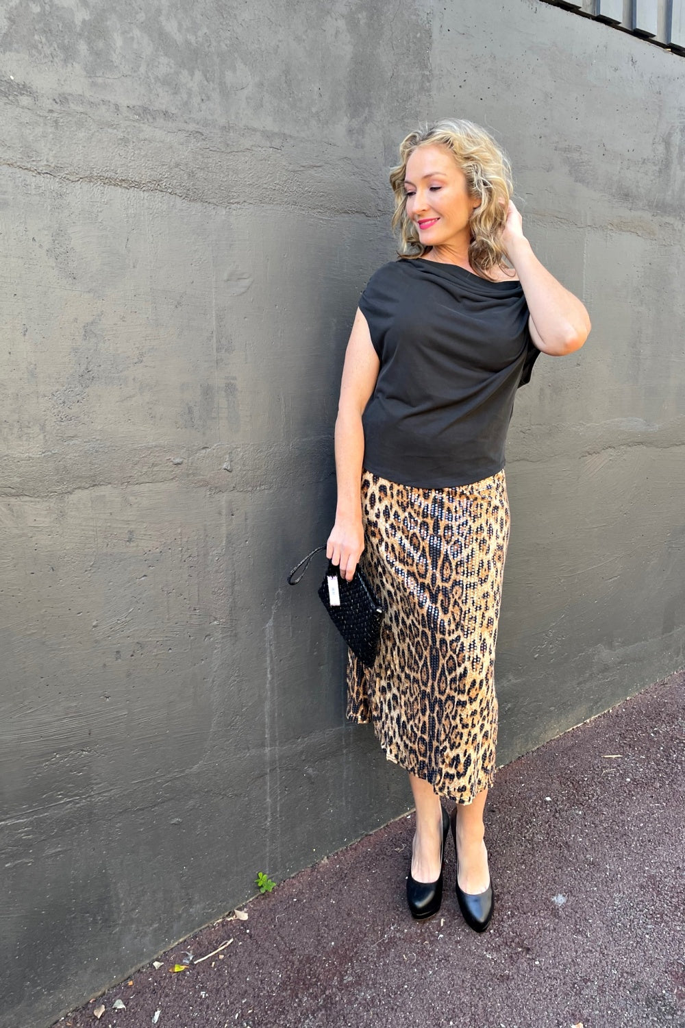 QUEENIE MEOW SEQUIN MAXI SKIRT