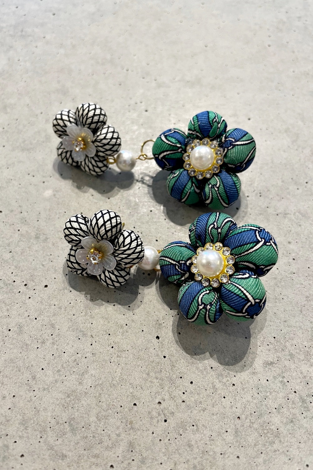 FLOCK BY WILD DOUBLE DROP EARRINGS #20 HERMES