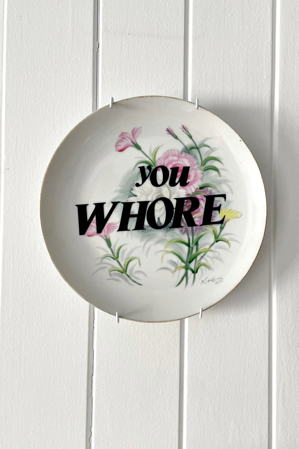 YOU WHORE WALL PLATE