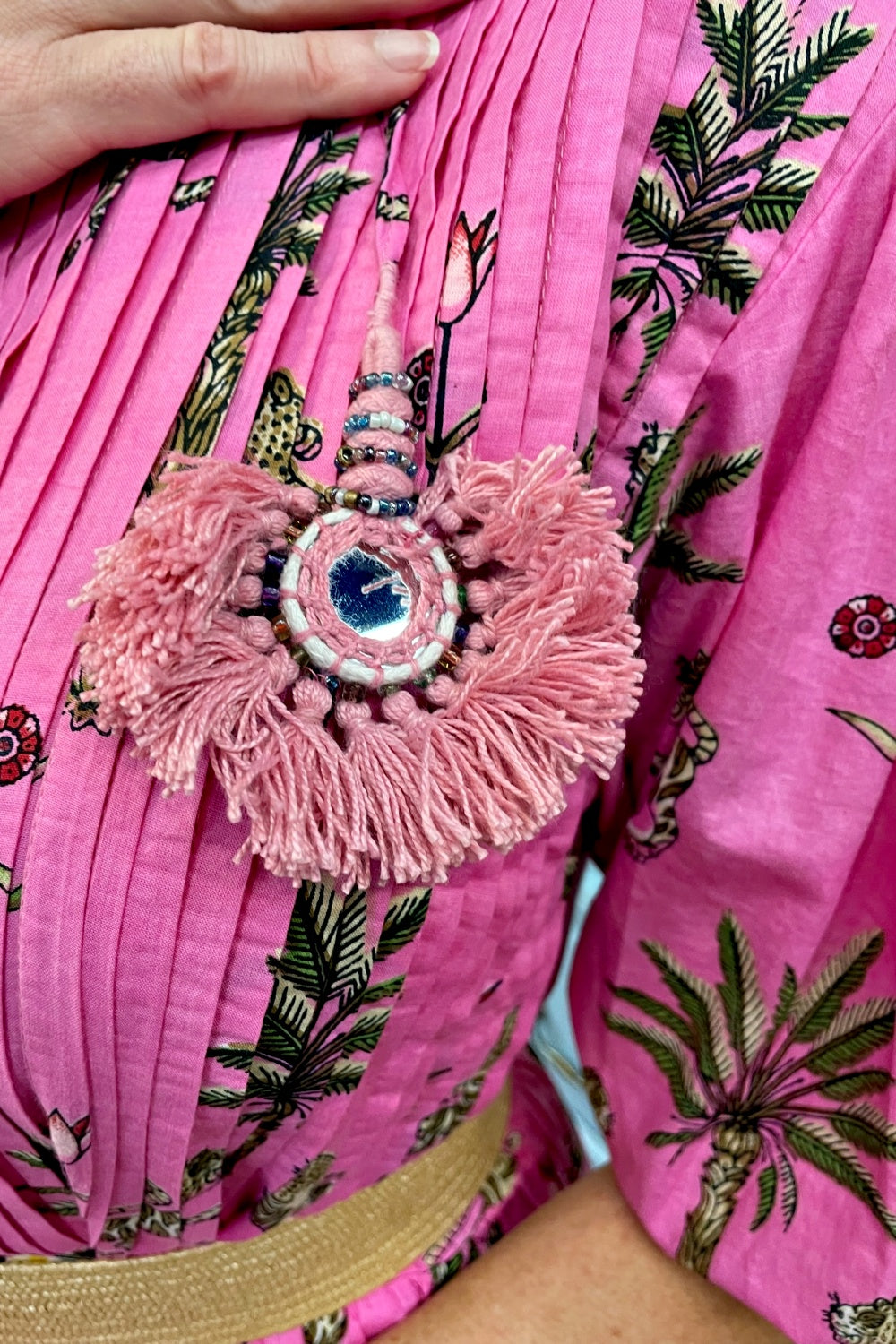 ROSELLE HALCYON DRESS ROSE JUNGLE