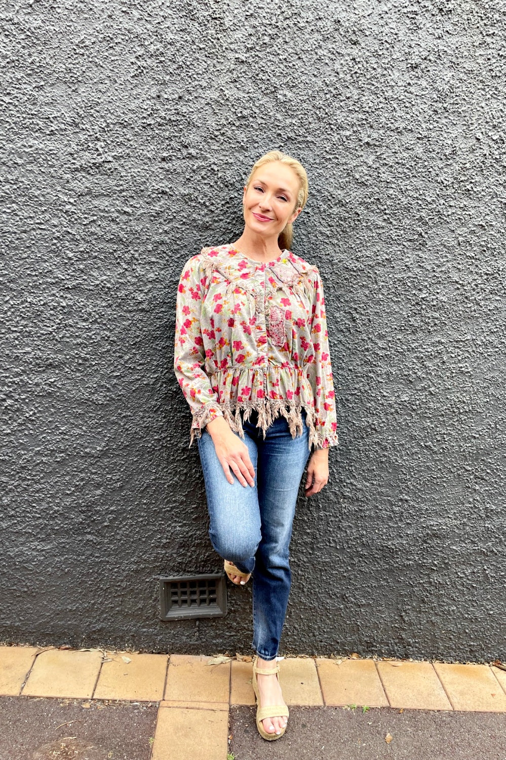 RAISED BY WOLVES ROSEBUD BLOUSE