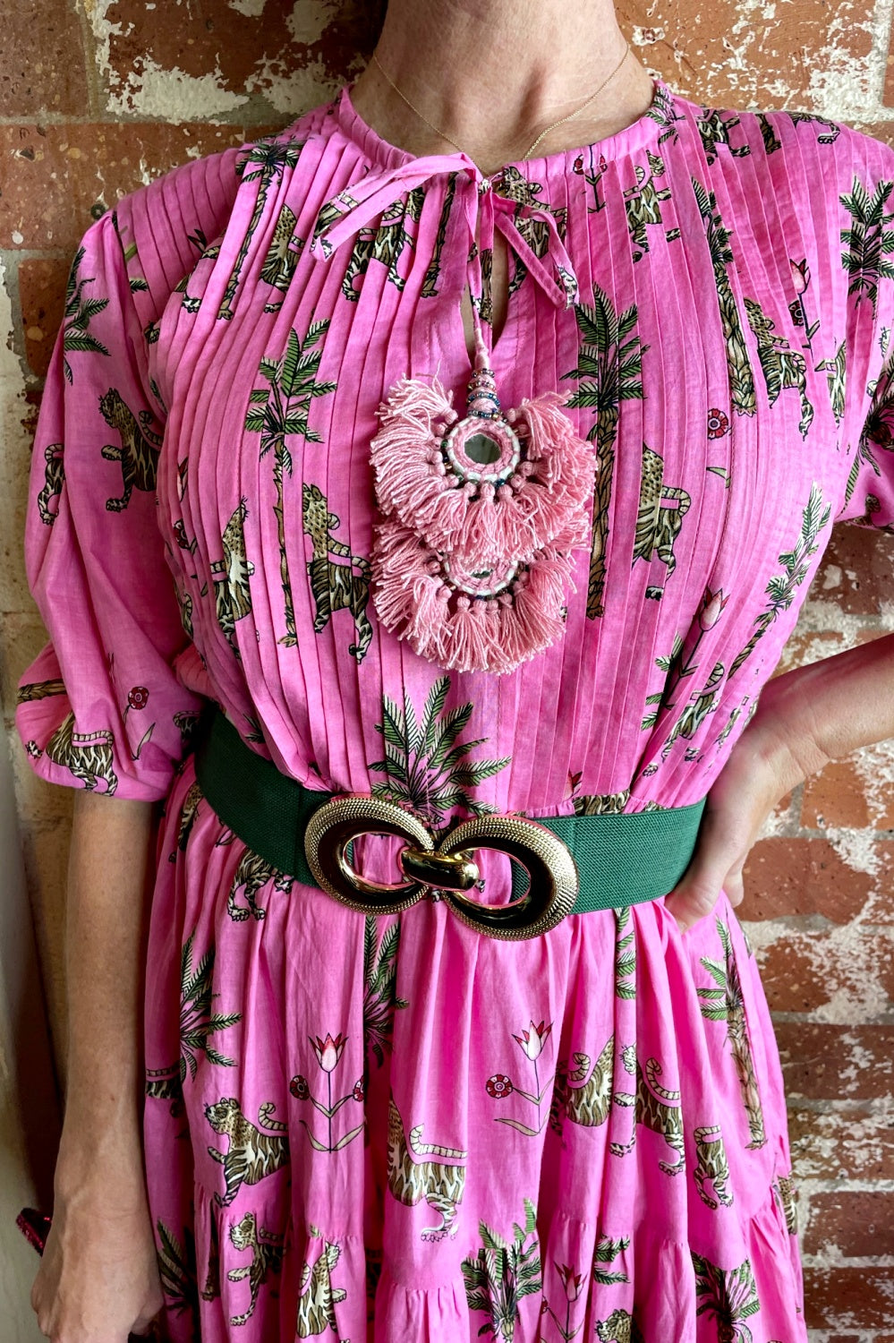 ROSELLE HALCYON DRESS ROSE JUNGLE