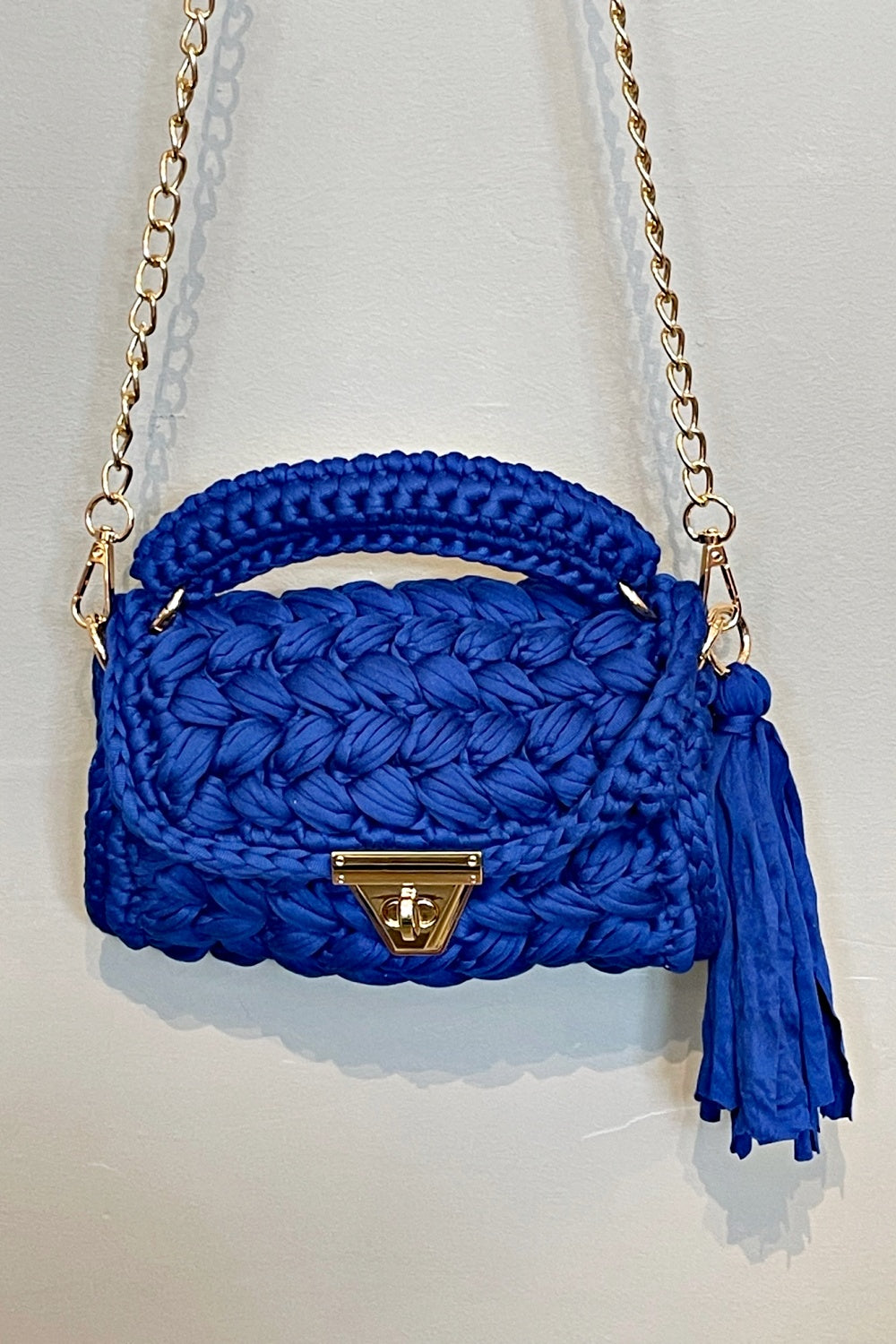 KNIT ONE PEARL ONE BAG COBALT