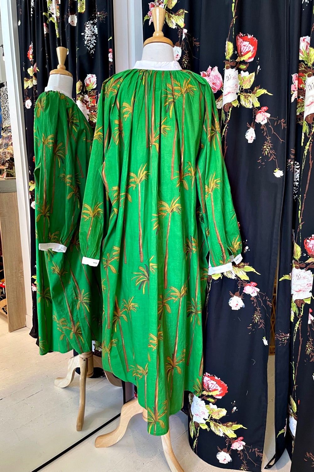 ROSELLE CABANA DRESS COCONUT PALM GREEN