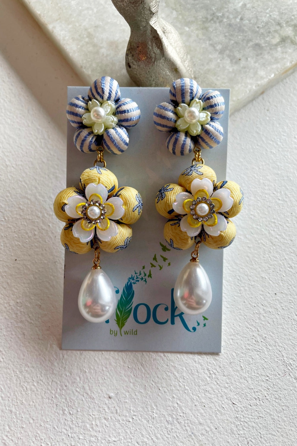 FLOCK BY WILD DOUBLE DROP EARRINGS #41