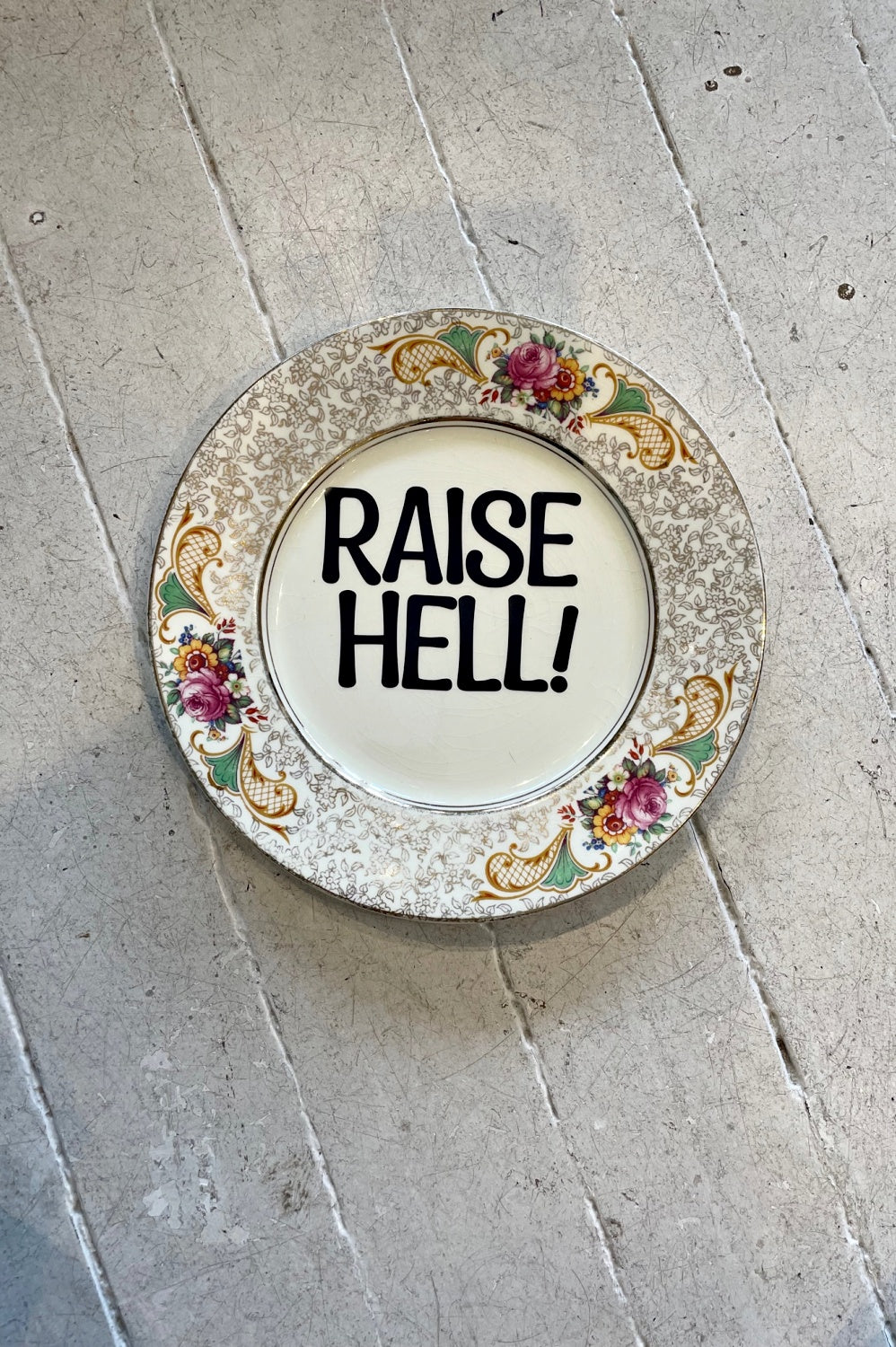RAISE HELL VINTAGE PLATE
