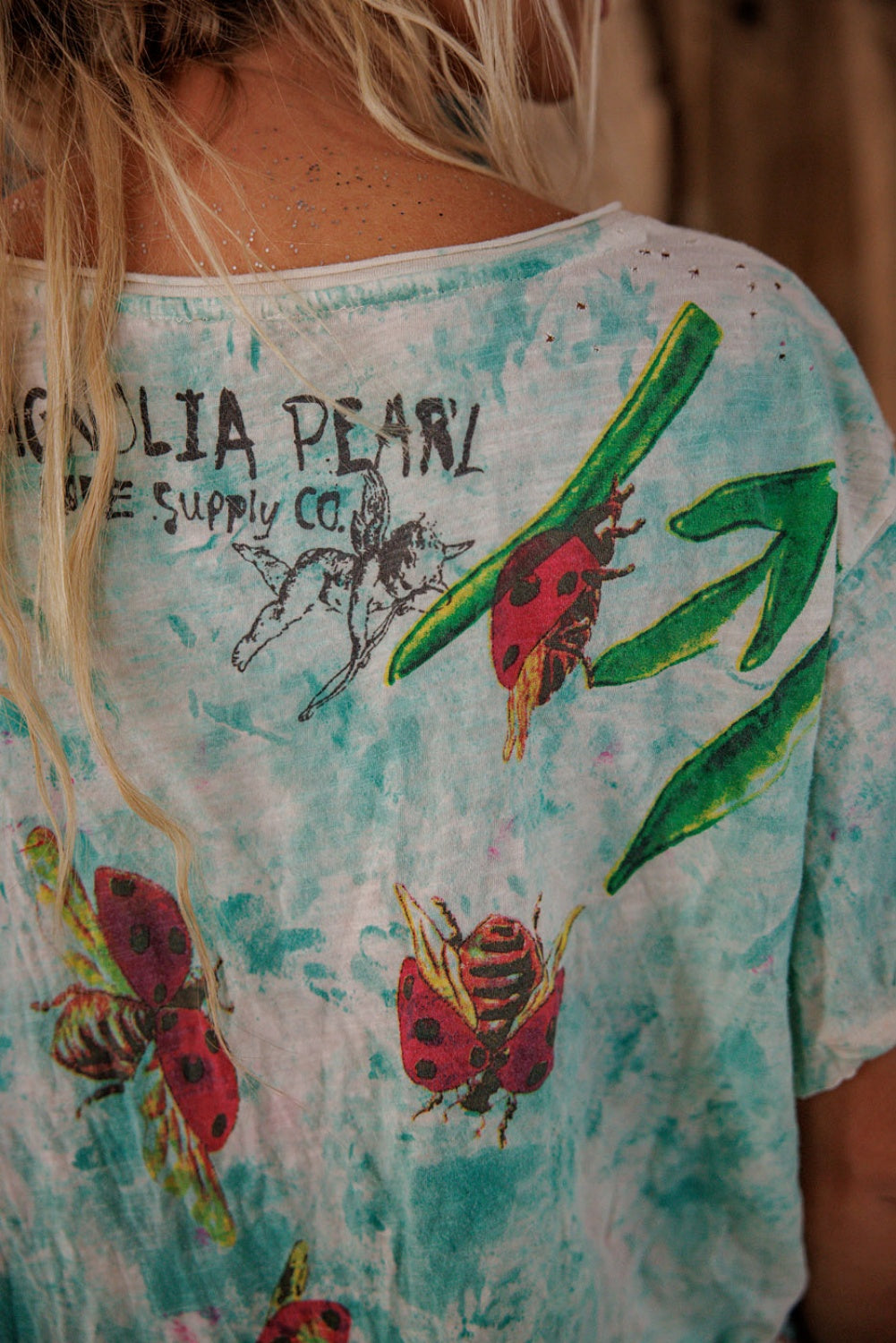 MAGNOLIA PEARL BE MY LADYBUG TEE #2469