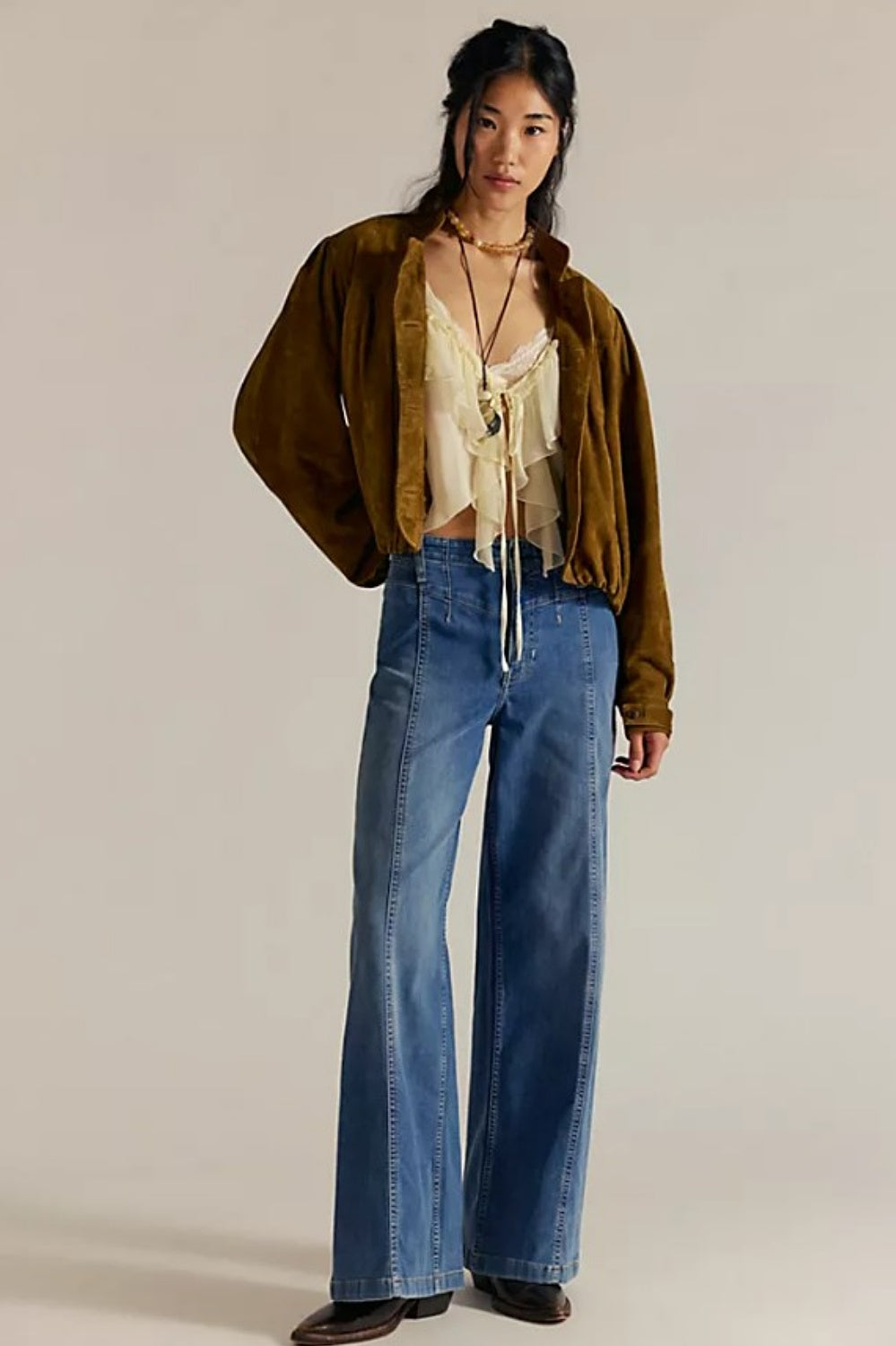 FREE PEOPLE LIBRE WIDE LEG JEAN GOODIE GOODIE