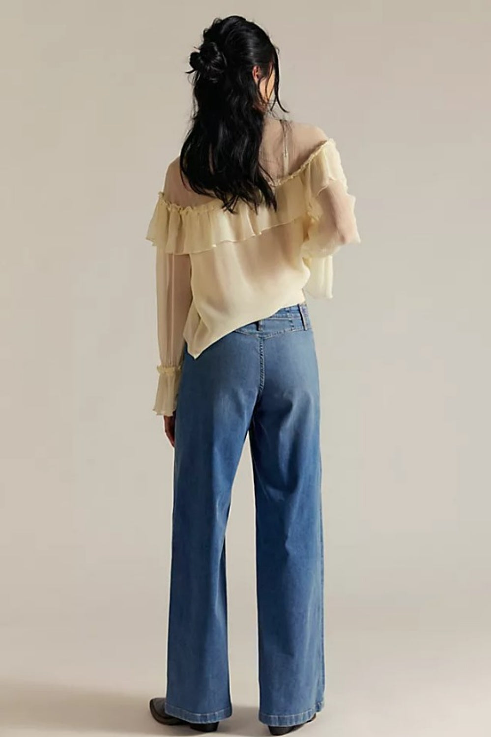 FREE PEOPLE LIBRE WIDE LEG JEAN GOODIE GOODIE