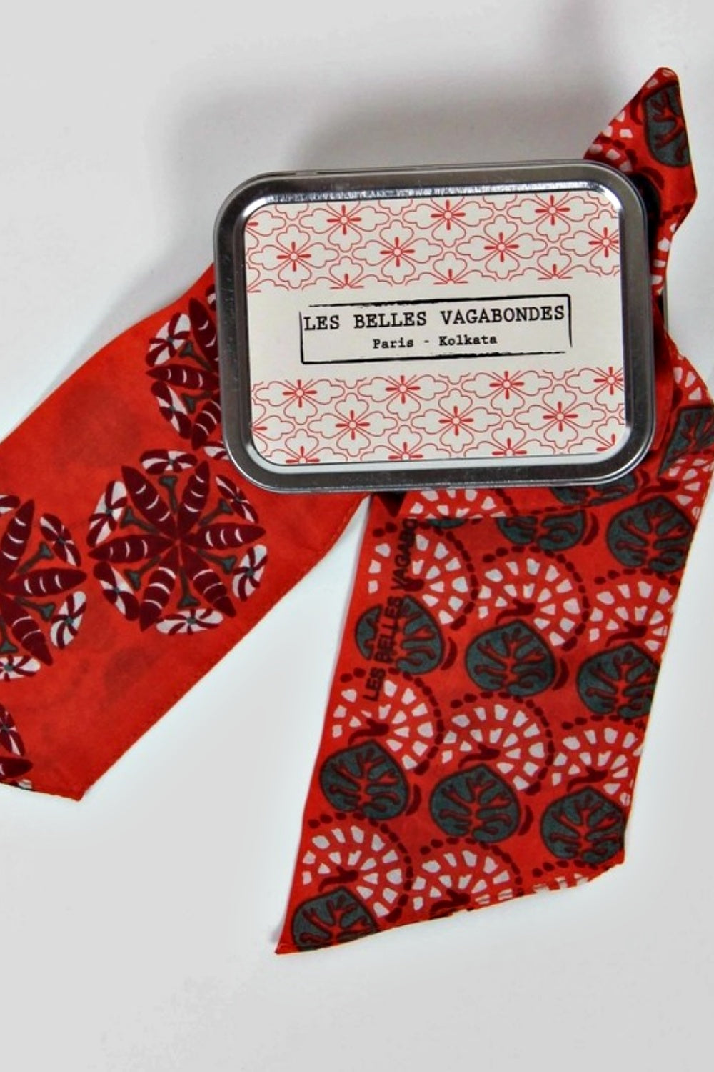 LES BELLES VAGABONDES SILK BANDEAU LISERON ORANGE