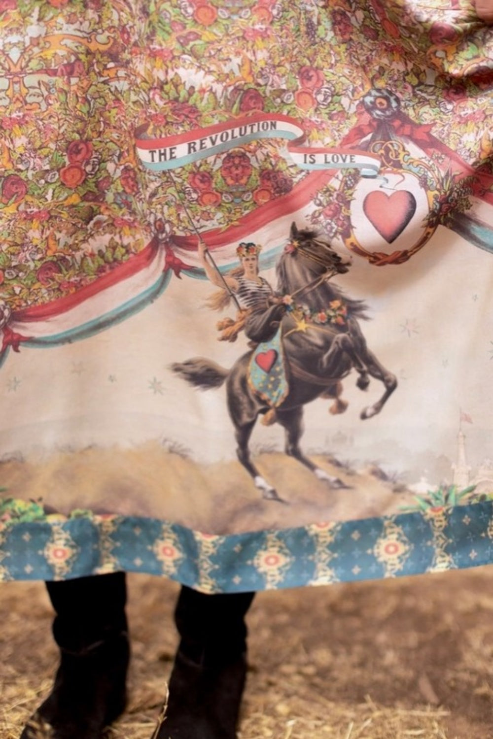 MARKET OF STARS LOVE REVOLUTION BOHEME SLIP DRESS