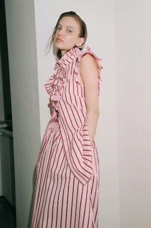 MAEVARII MAD HATTERS PINSTRIPE SHIRT