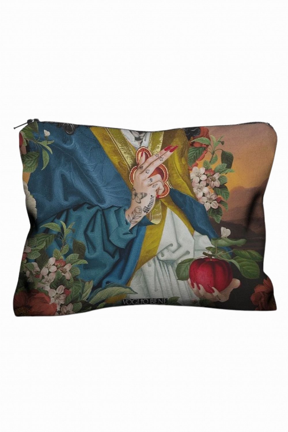 VOGLIO BENE MANGO VELVET ZIP POUCH