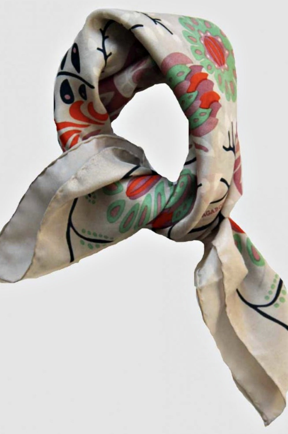 LES BELLES VAGABONDES MINI SCARF MARUSHKA GREY