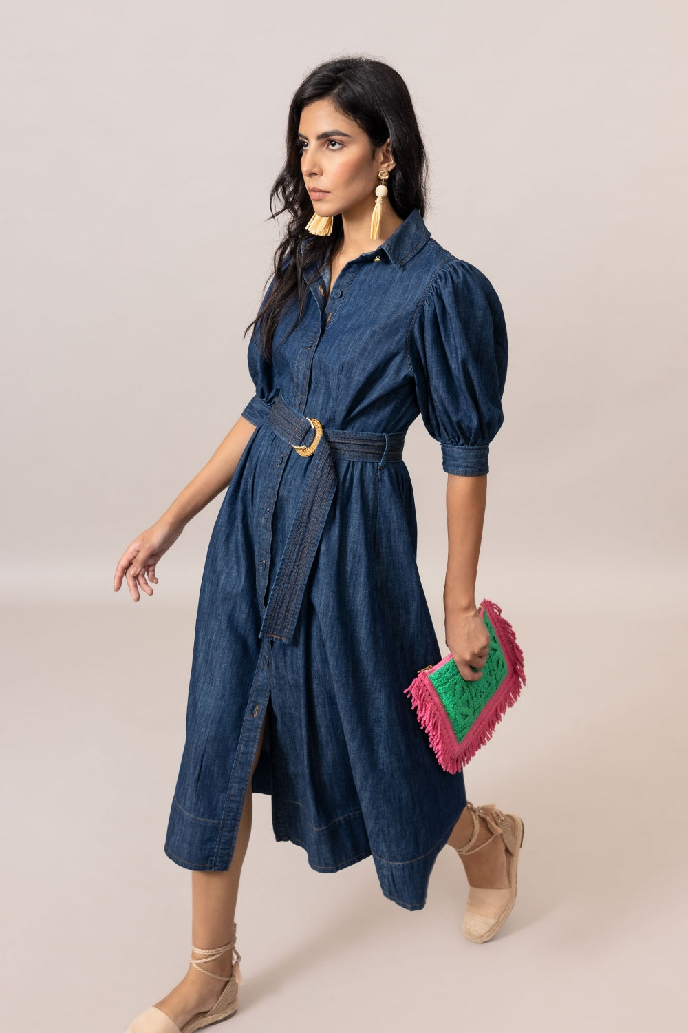 EMILY LOVELOCK VERONICA DENIM DRESS