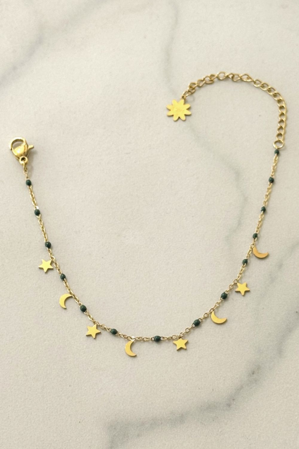 TO THE MOON + BACK BRACELET EMERALD