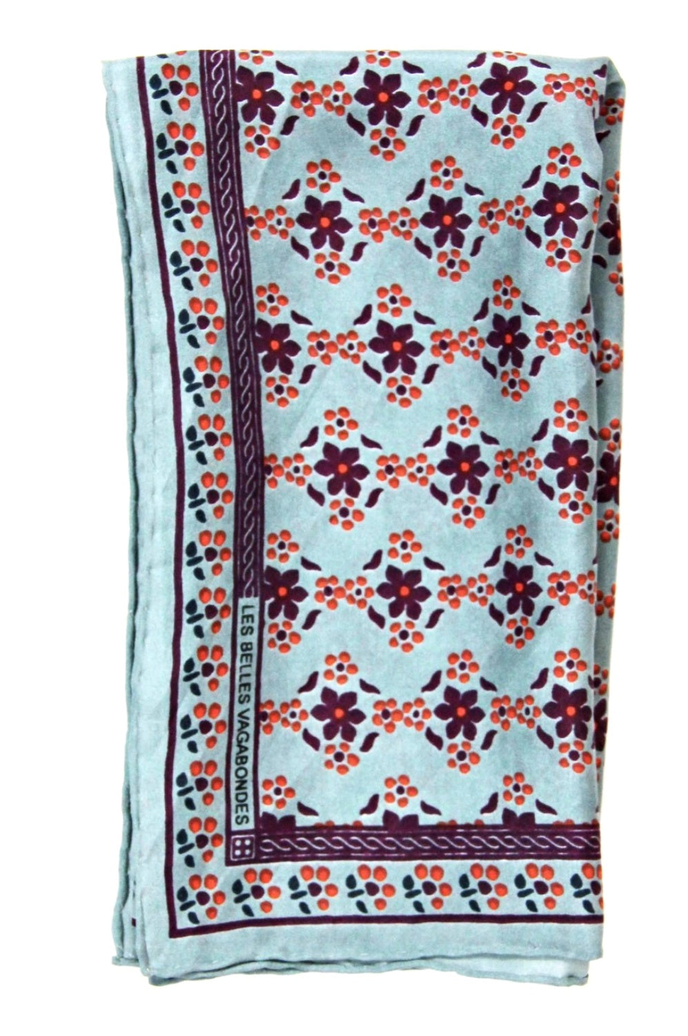 LES BELLES VAGABONDES MINI SCARF NATASHA PURPLE