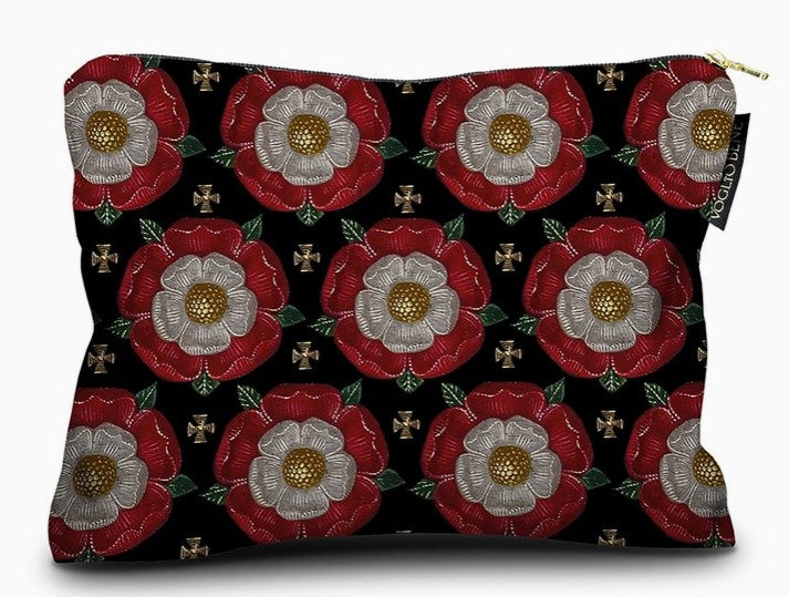 VOGLIO BENE NOTRE DAME VELVET ZIP POUCH