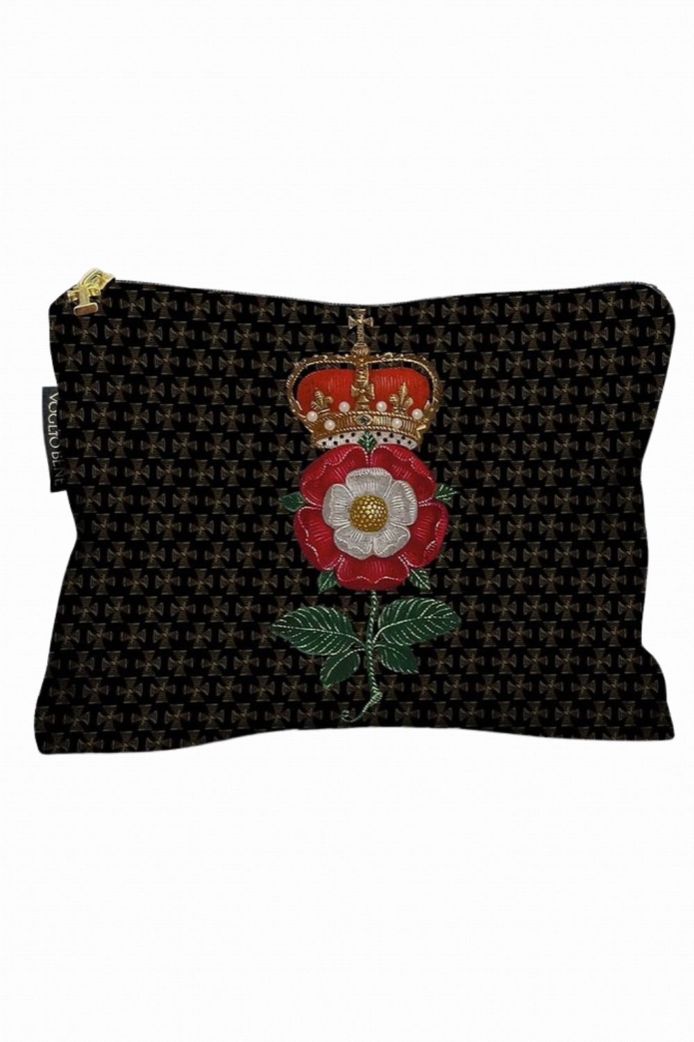 VOGLIO BENE NOTRE DAME VELVET ZIP POUCH