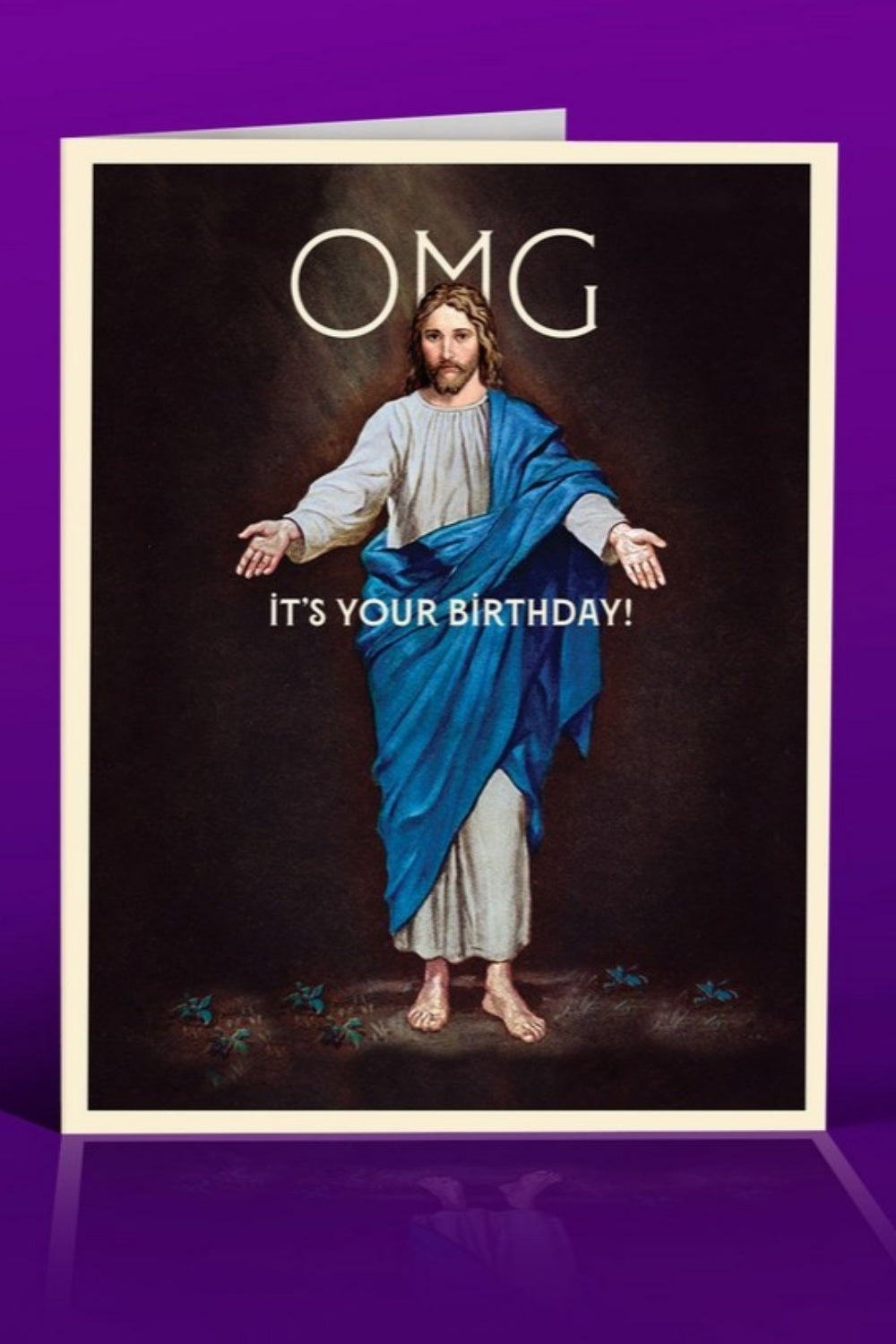 OFFENSIVE DELIGHTFUL OMG GREETING CARD